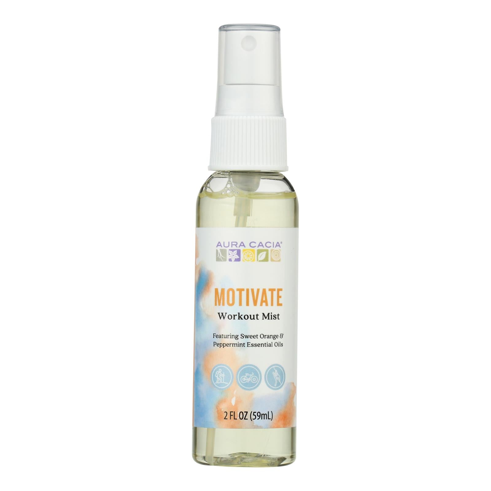 Aura Cacia - Mist Workout Motivate - 1 Each-2 Fluid Ounce