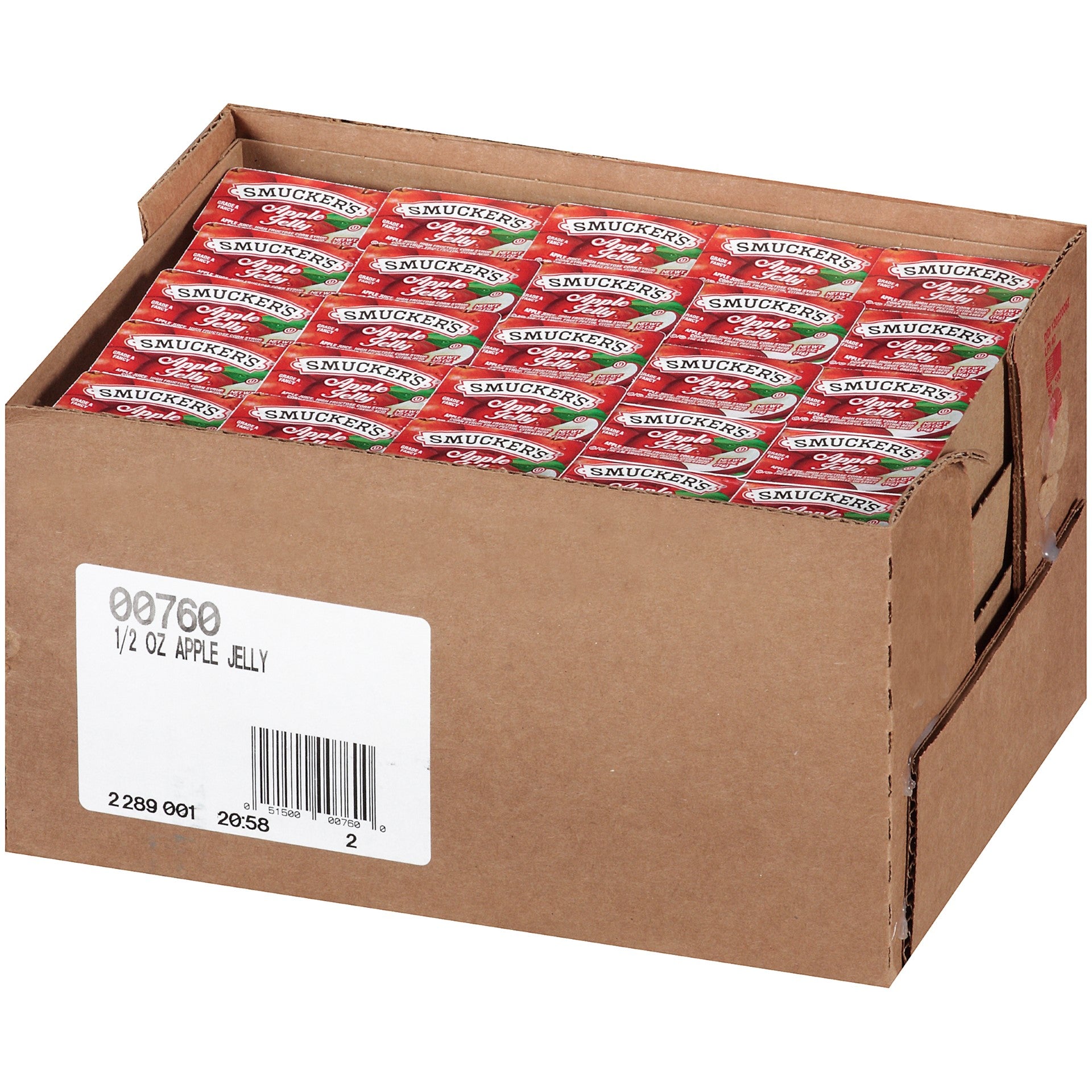 Smucker Apple Jelly Plastic 0.5 Ounce Size - 6.25 Pound Per Case.