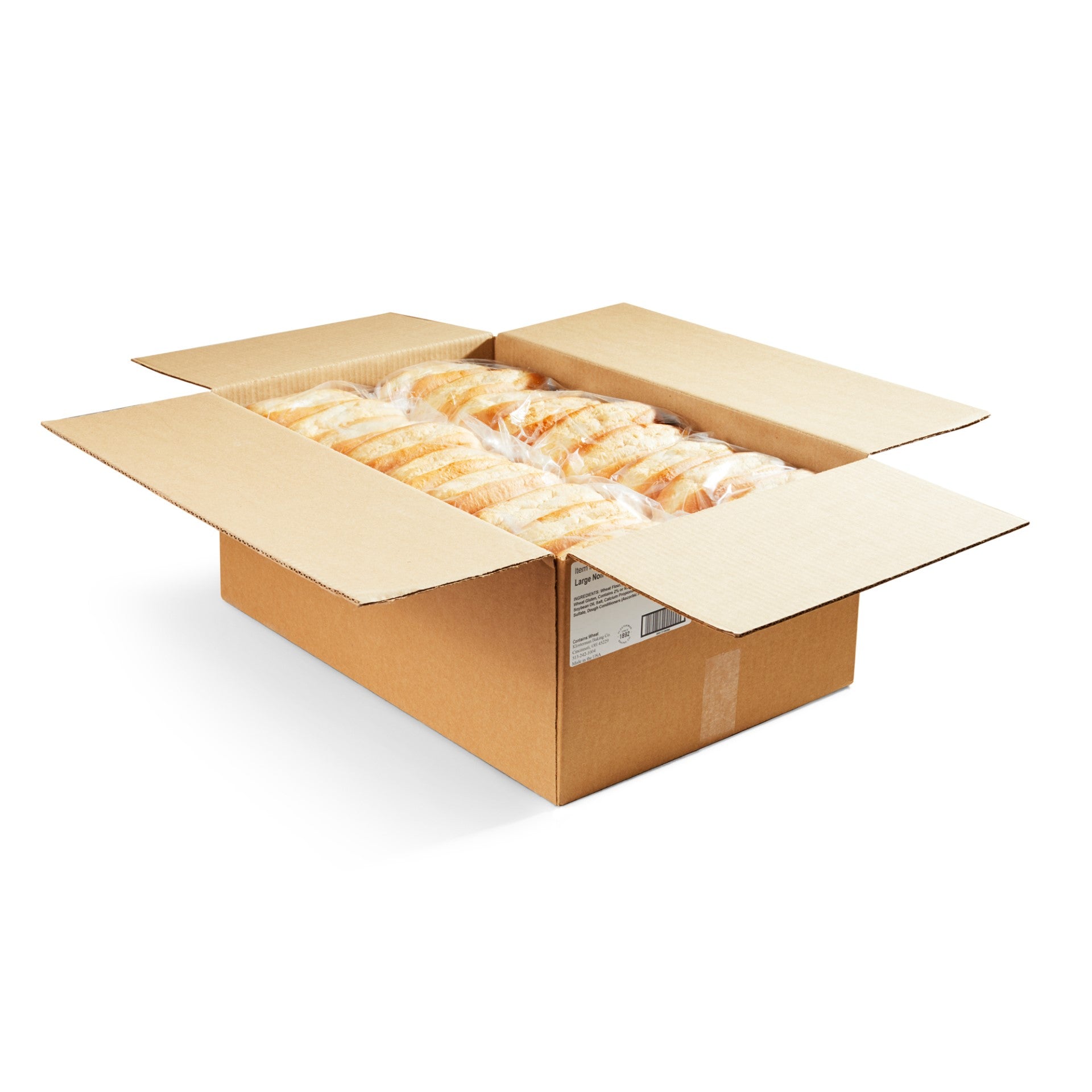 Klosterman 8" Non Sliced Italian Hoagie 72 Each - 1 Per Case.