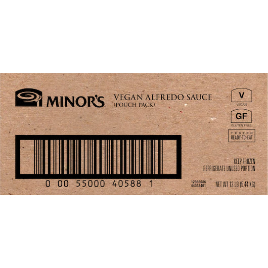 Minor's Vegan Alfredo Sauce 1.998 Pound Each - 6 Per Case.