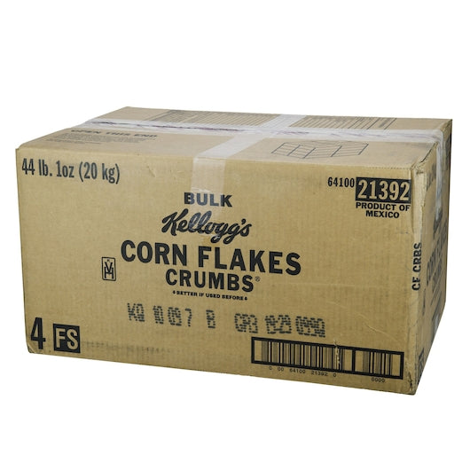 Kellogg Corn Flakes Crumbs 4 pound, 20000 Grams Each - 1 Per Case.