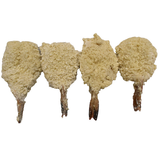 Captain Morgan Shrimp Hand Breaded Panko Clean Tail Butterfly, 3 Pounds - 4 Per Case.