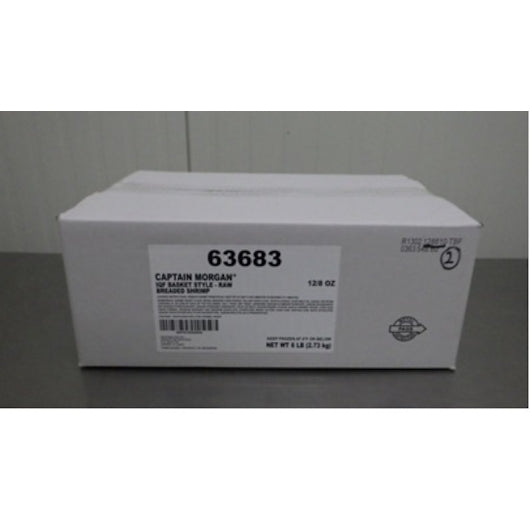 Captain Morgan Individual Quick Frozen Basket Style Breaded Shrimp, 8 Ounces- 12 Per Case