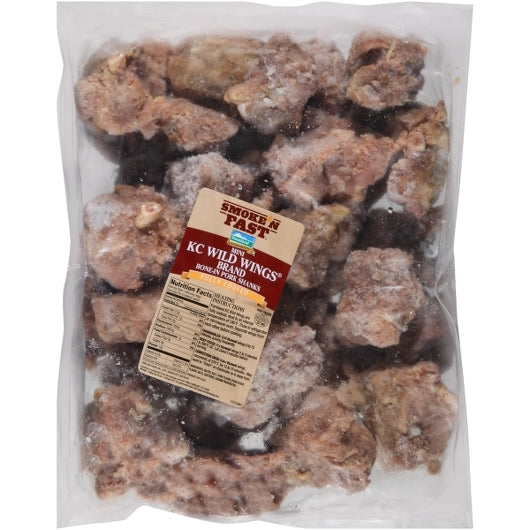 Smithfield Farmland Wild Mini Individual Quick Frozen Fully Cooked Pork Wings 5.5 Pound Each - 2 Per Case.