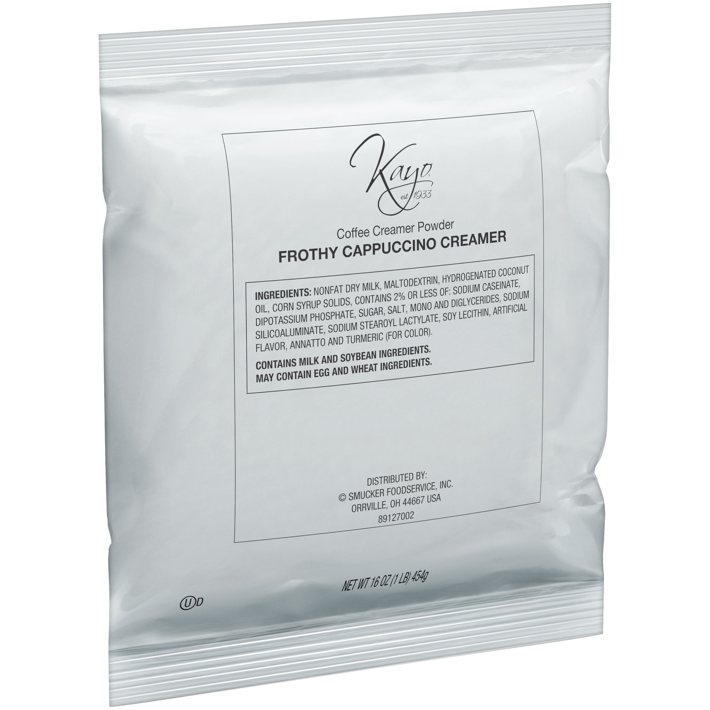 Kayo Frothy Creamer And Topping 6 Count Packs - 1 Per Case.