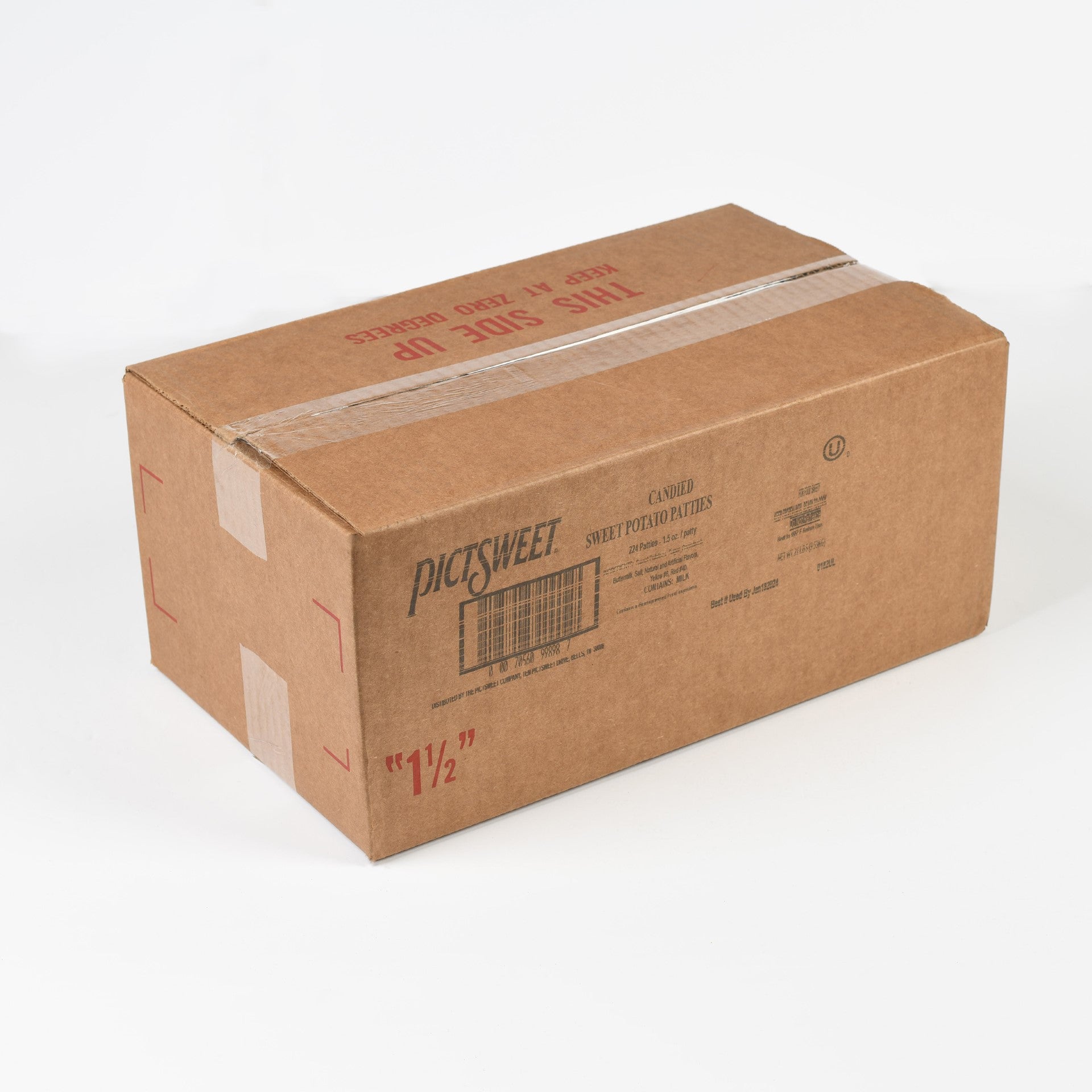 Candied Sweet Patties 21 Pound Each - 1 Per Case.