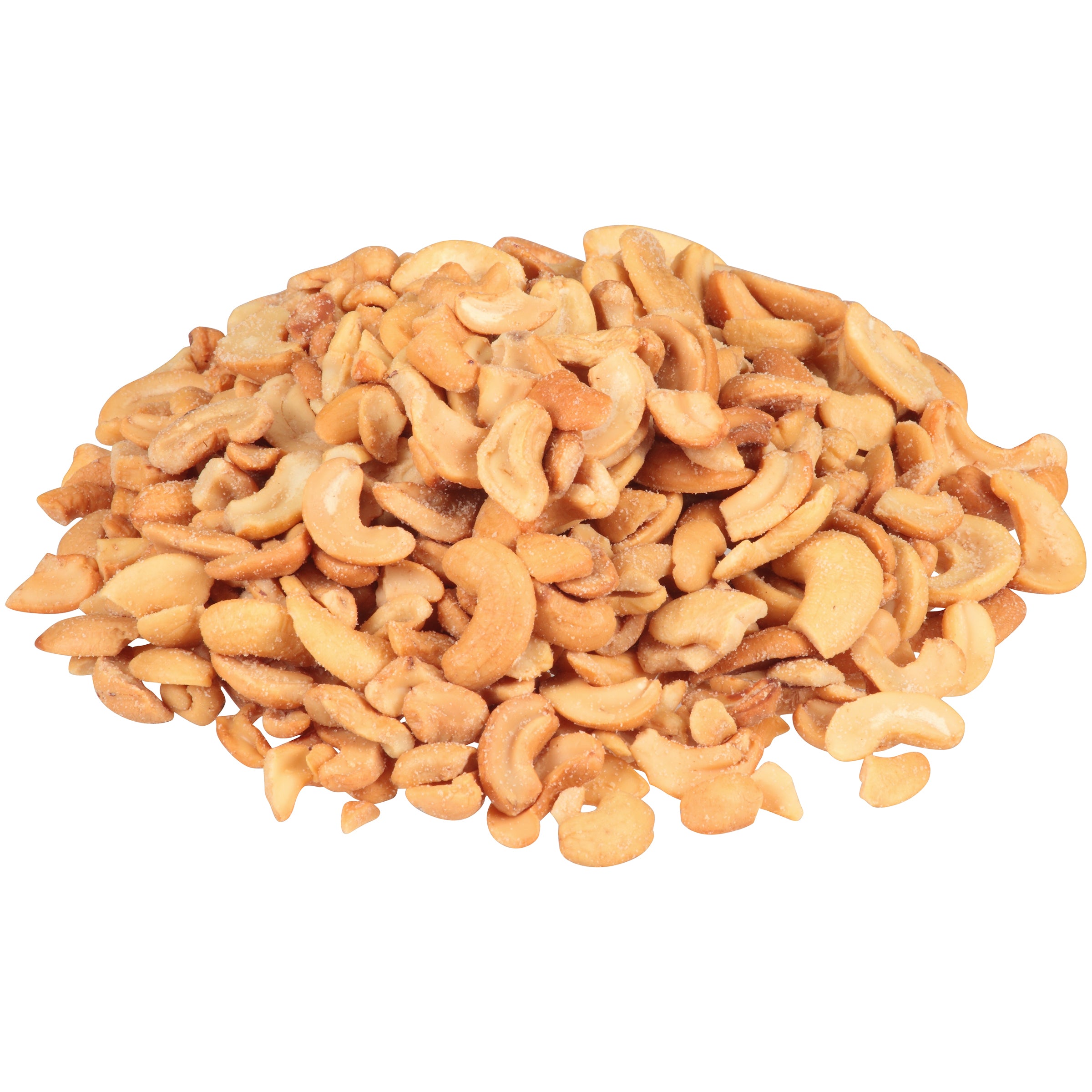 Fisher Roasted Cashew Halves And Pieces Sea Salt 5 Pound Each - 1 Per Case.