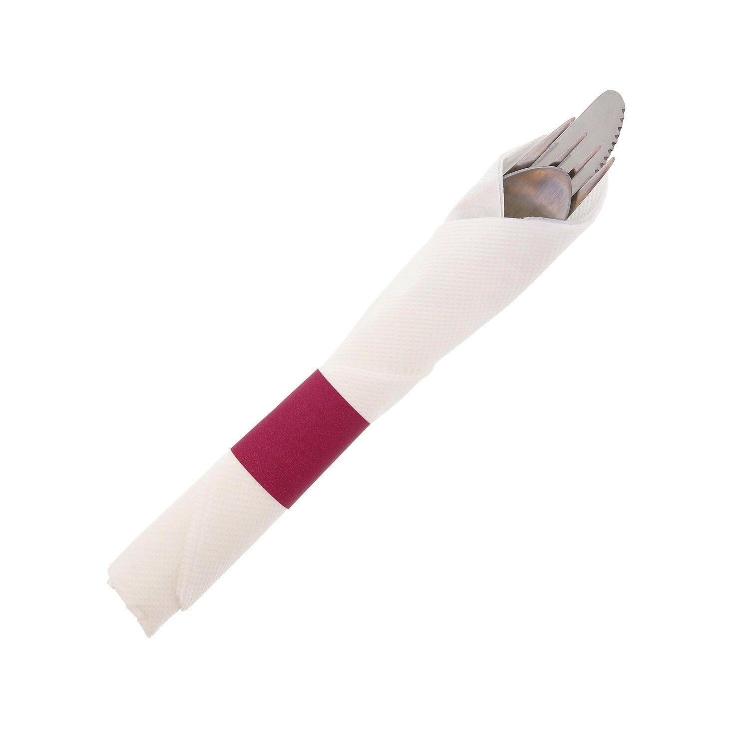 Burgundy Napkin Bands 2500 Each - 8 Per Case.