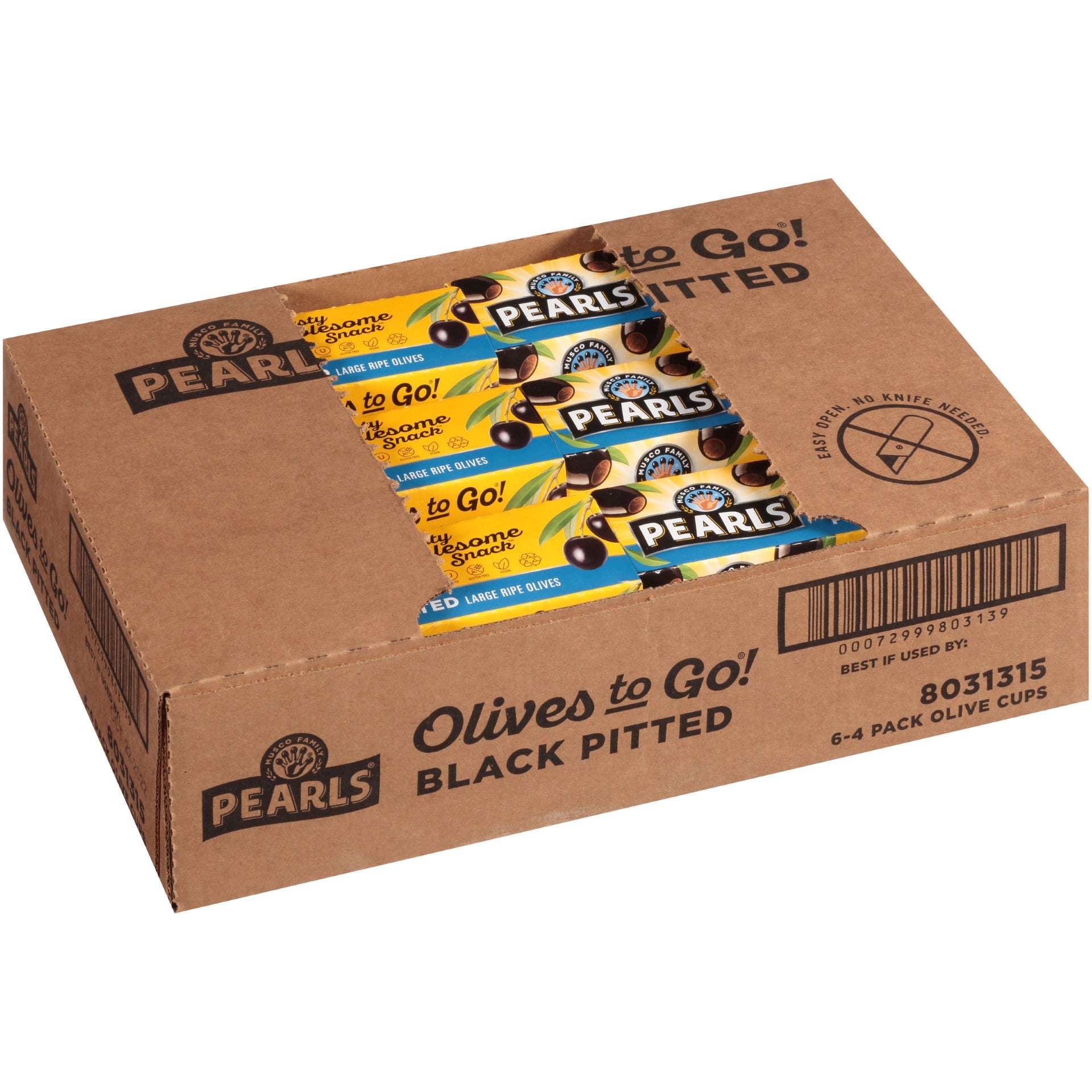 Olives Cup Black Pitted 4.8 Ounce Size - 6 Per Case.