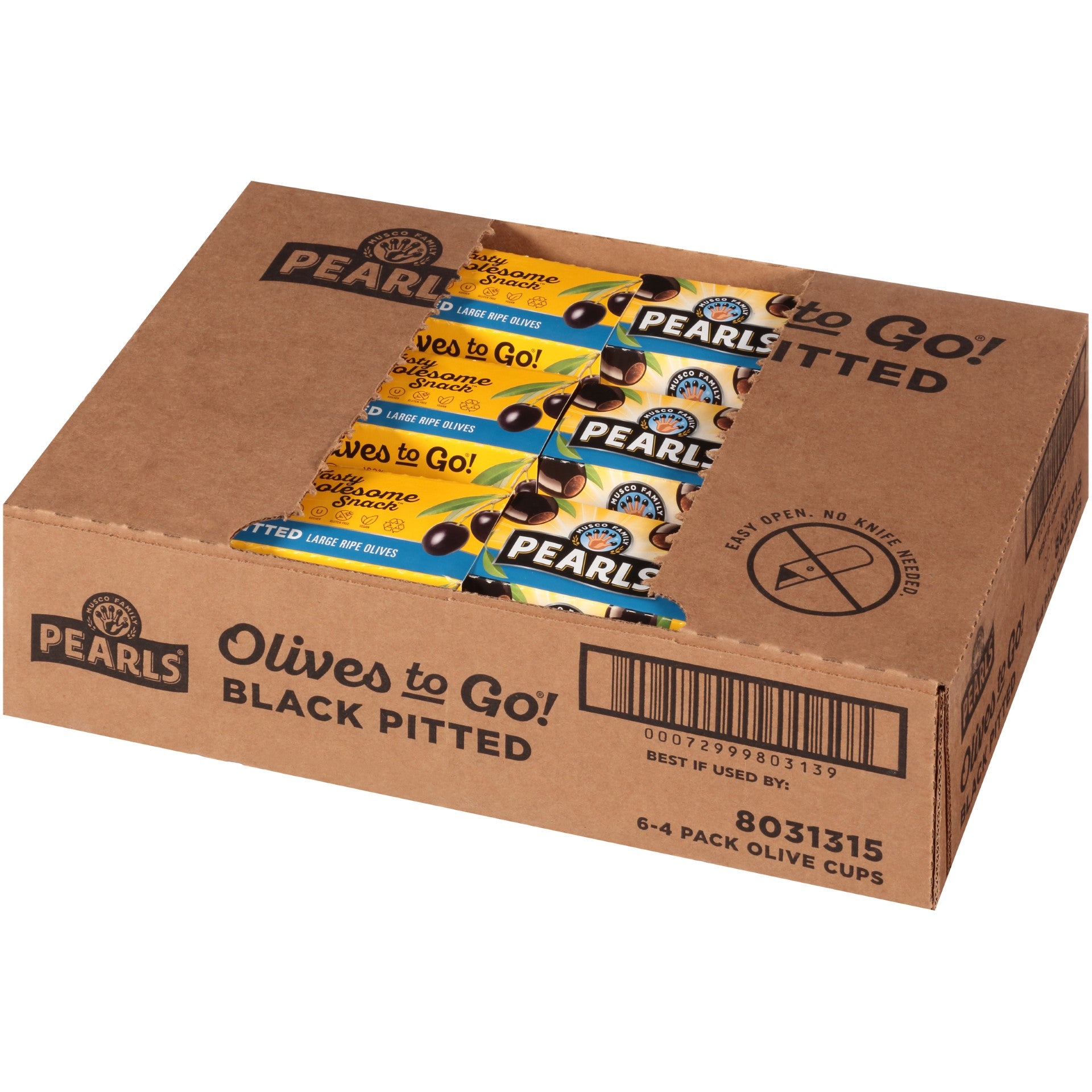 Olives Cup Black Pitted 4.8 Ounce Size - 6 Per Case.