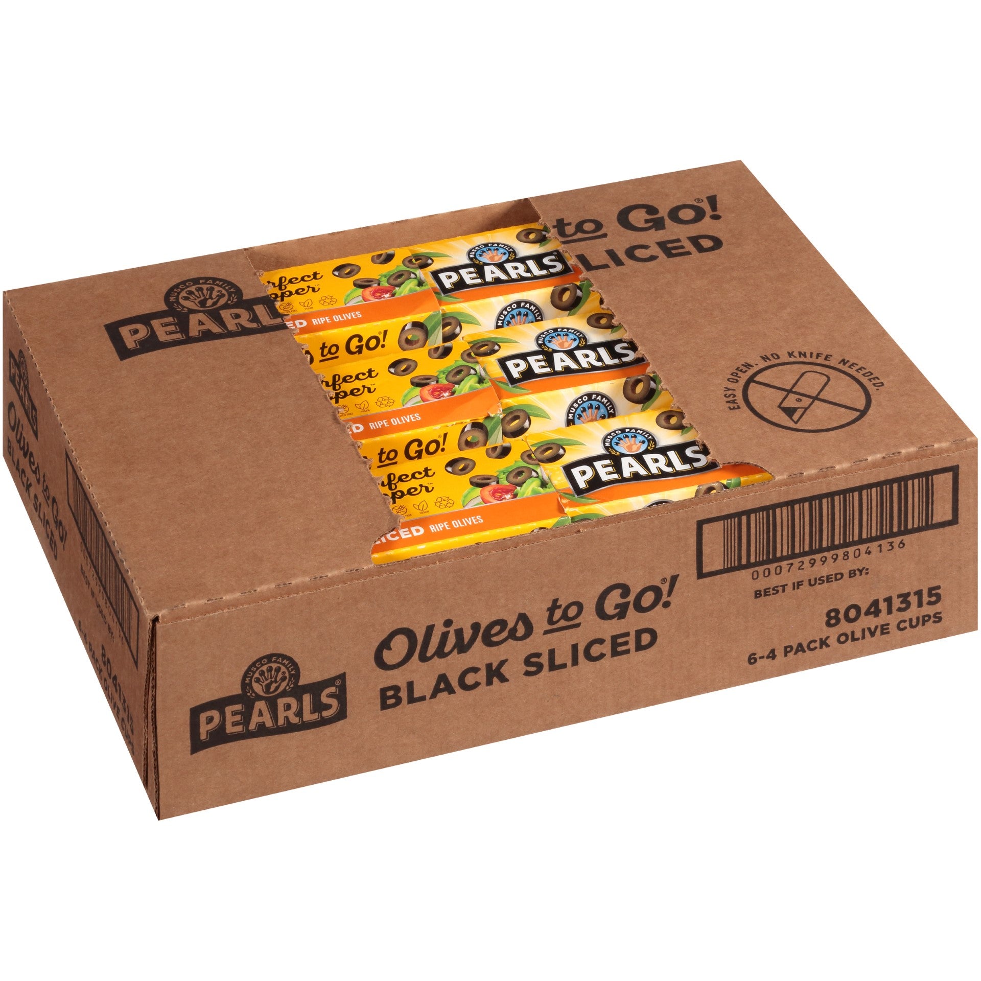 Olives Cup Black Sliced 5.6 Ounce Size - 6 Per Case.