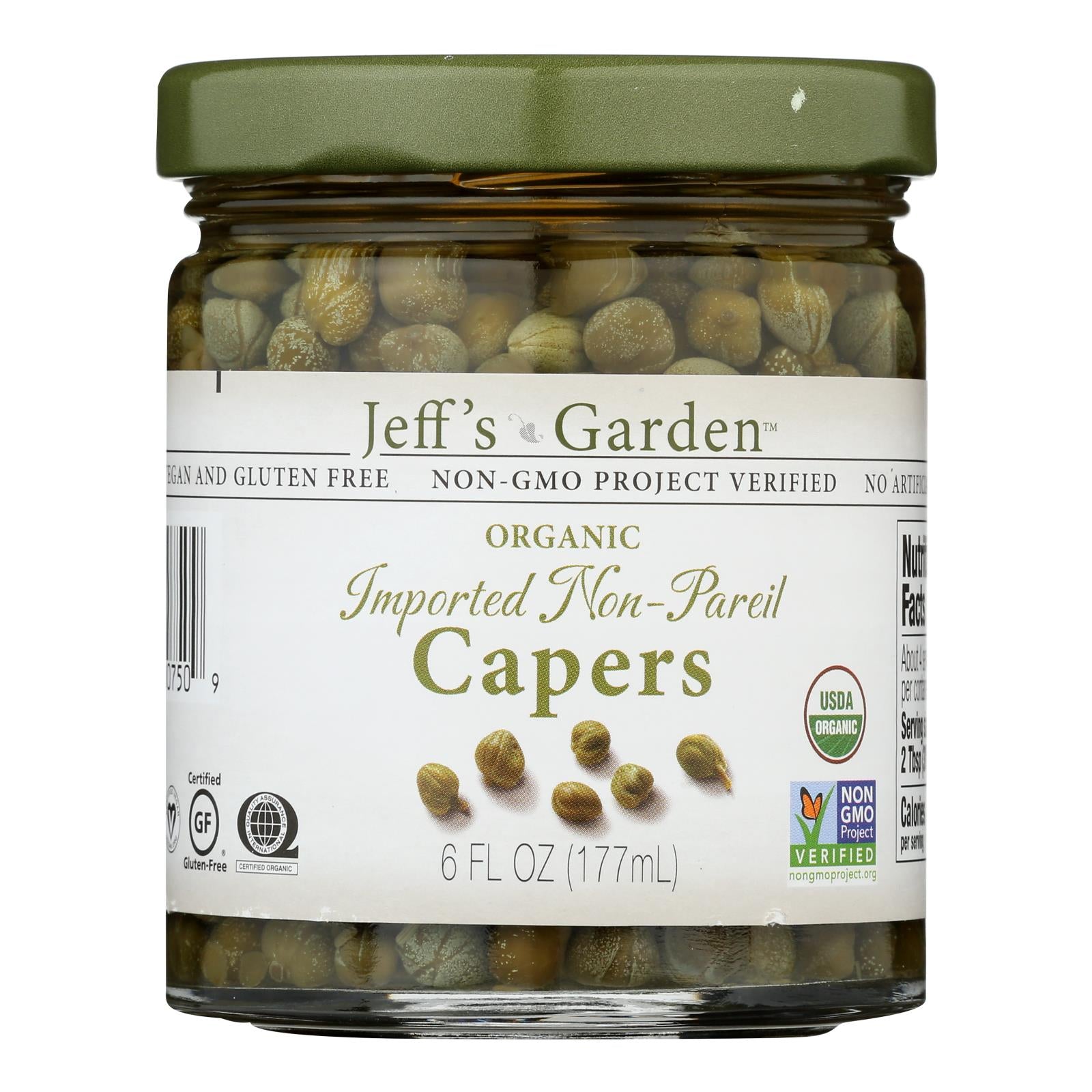 Jeff's Natural Jeff's Natural Imported Non Pareil Capers - Capers - Case of 6 - 6 Ounce.
