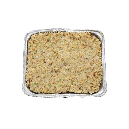 Carrington Cornbread Stuffing Raw Frozen Dressing 7 Pound Each - 2 Per Case.