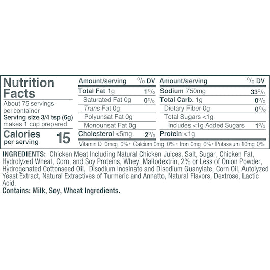 Minor's No Msg Added Chicken Base, 1 Pounds, 12 per case