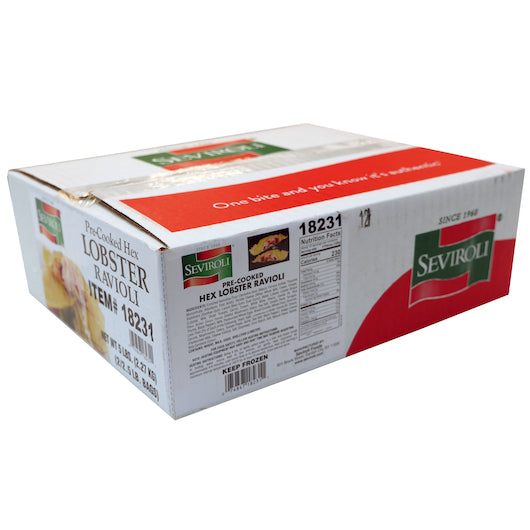 Seviroli Foods Pasta Hexagon Lobster Ravioli 2.5 Pound Each - 2 Per Case.