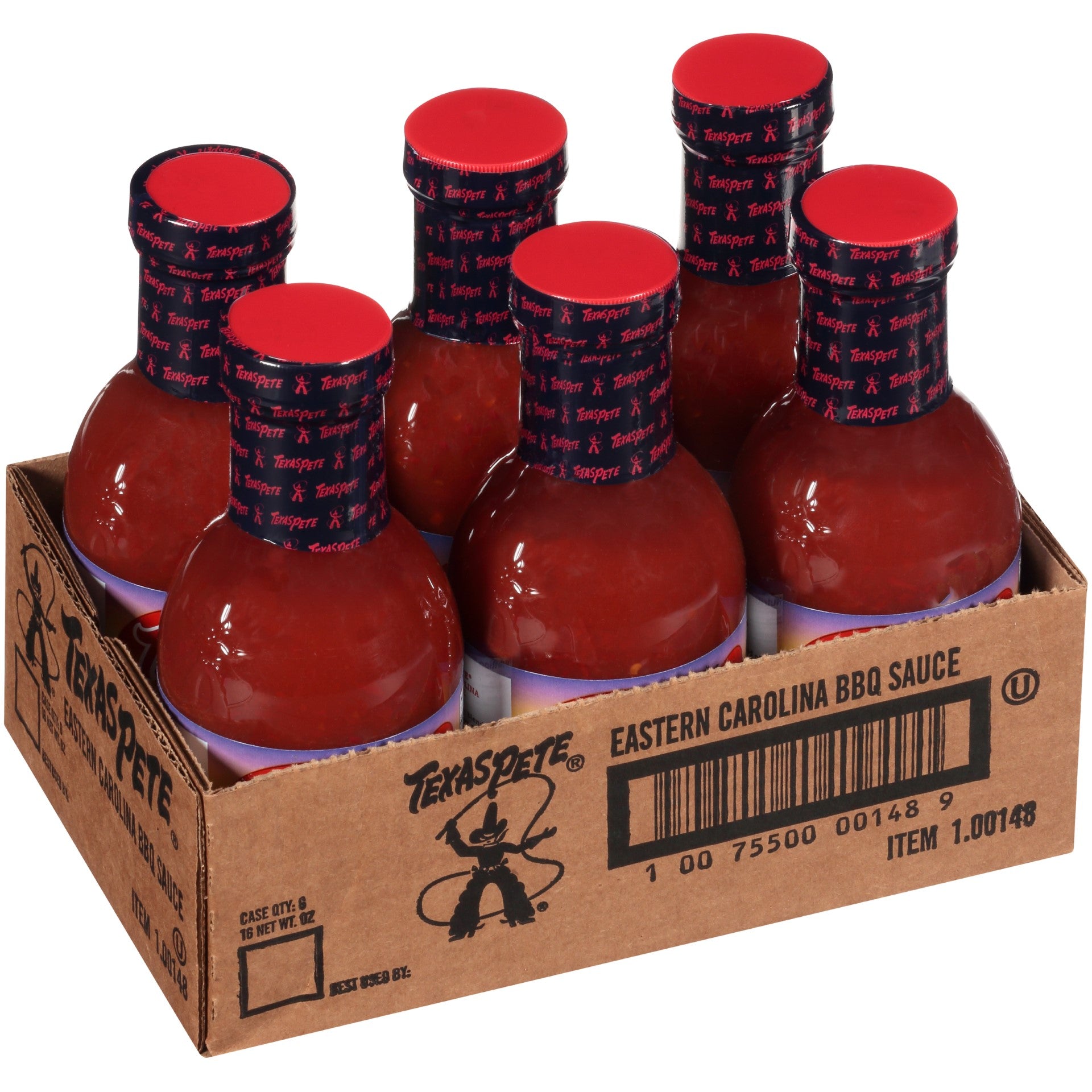 Texas Pete Eastern Carolina BBQ Sauce 16 Ounce Size - 6 Per Case.