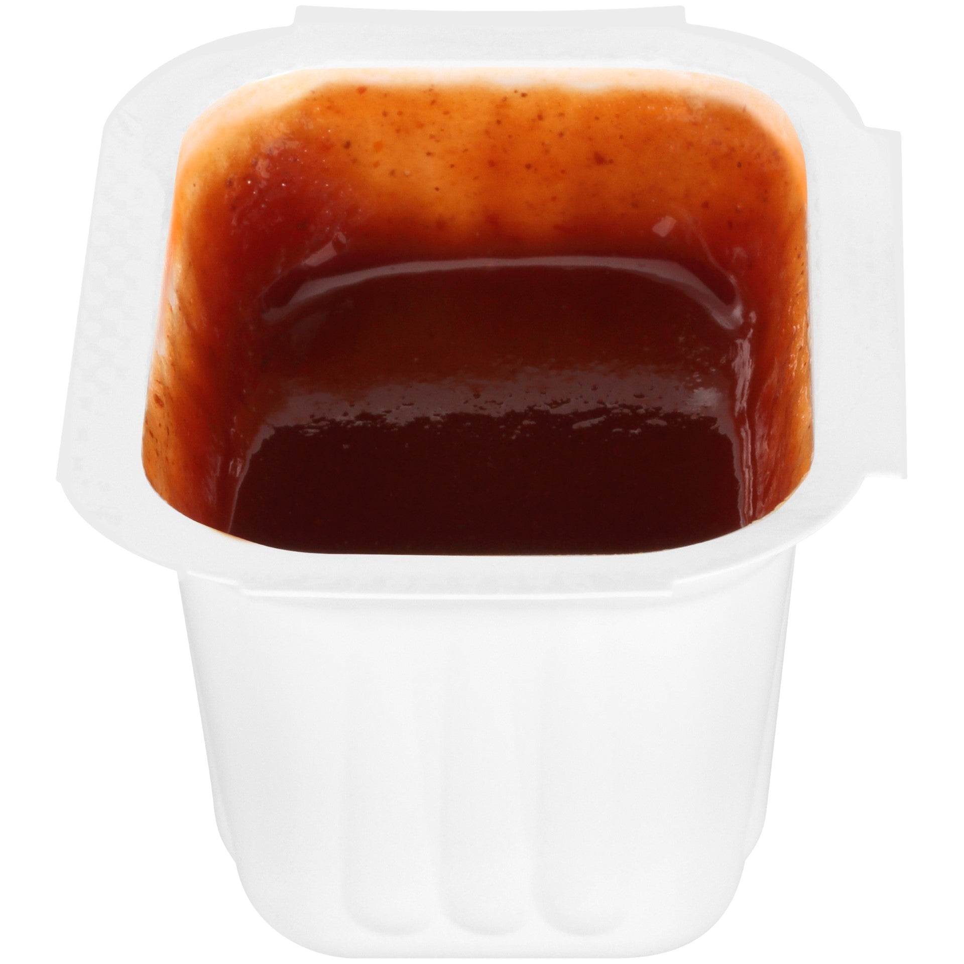 Texas Pete Traditional BBQ Sauce Dipping Cup 1 Ounce Size - 150 Per Case.