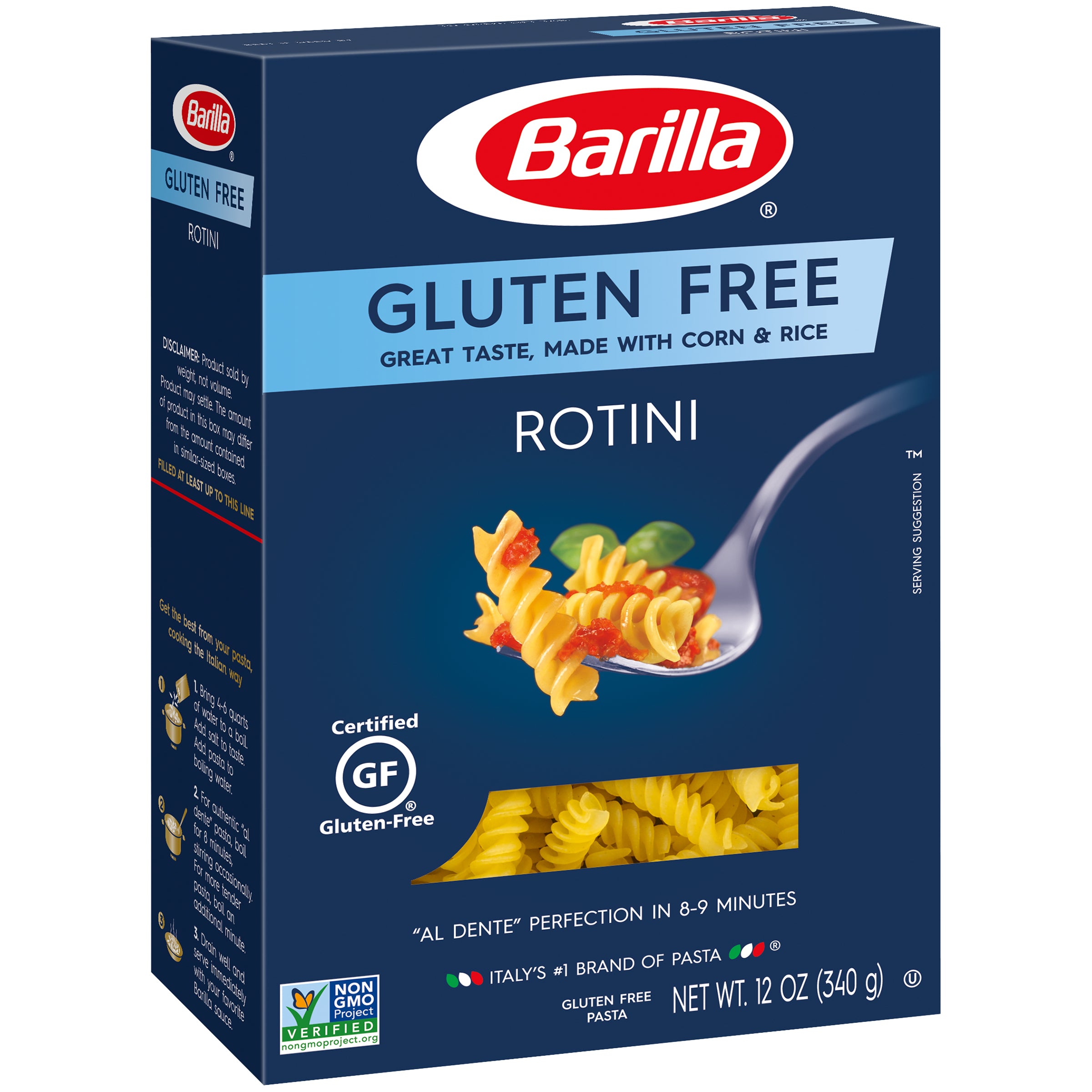 Rotini Gluten Free Ba USA 12 Ounce Size - 8 Per Case.