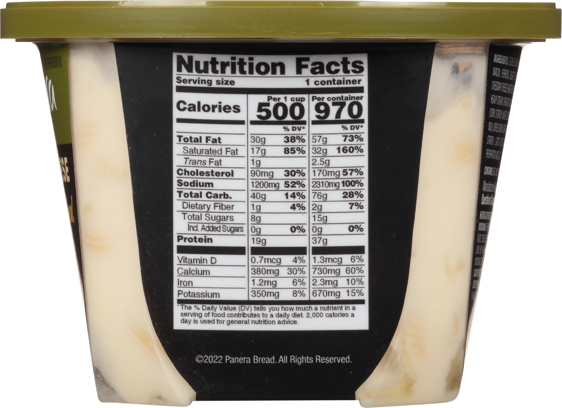 Panera Bread Mac & Cheese 16 Ounce Size - 6 Per Case.