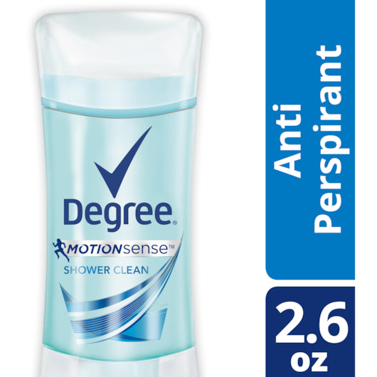 Degree Motion Sense Invisible Solid Shower Clean Anti-Perspirant & Deodorant 2.6 Ounce Size - 12 Per Case.