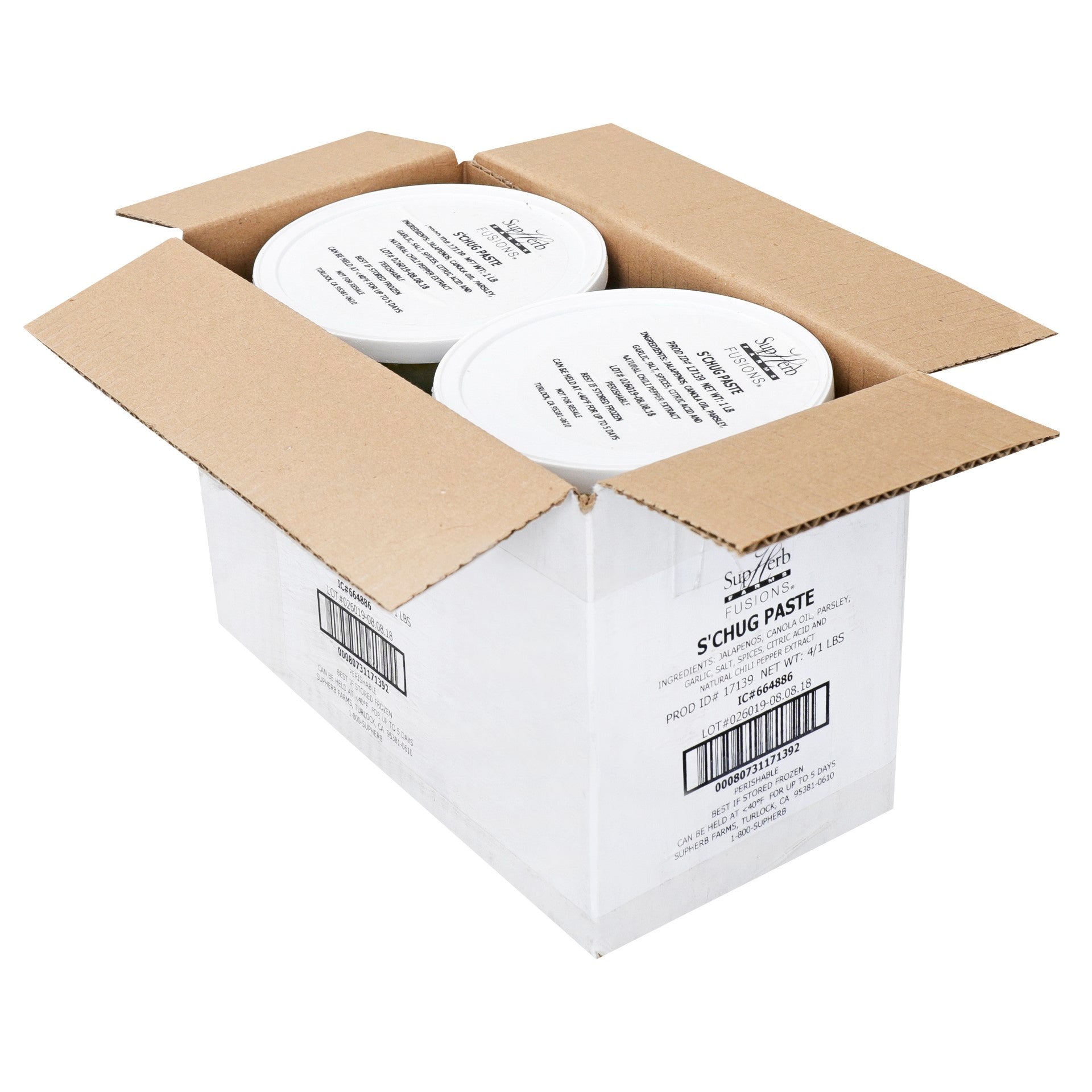 A Frozen Intense Blend Of Jalapenos Parsley Garlic And Spices In A Vegetable Oil Base 1 Pound Each - 4 Per Case.