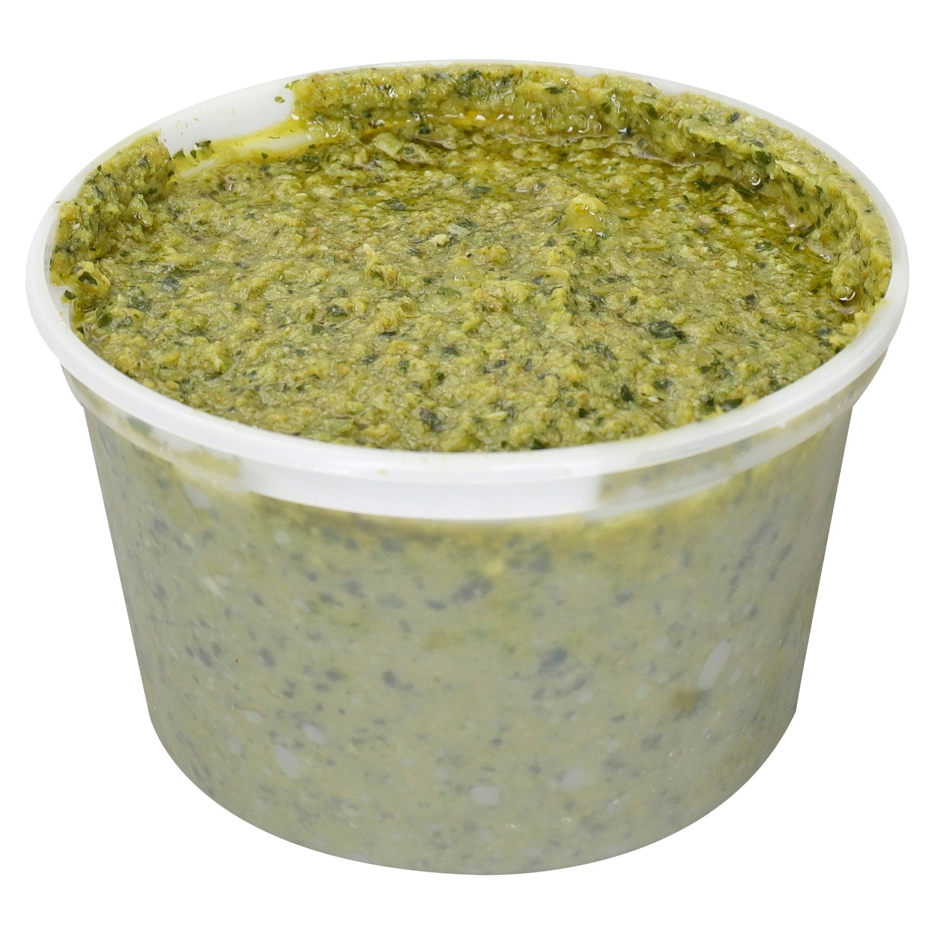 A Frozen Intense Blend Of Jalapenos Parsley Garlic And Spices In A Vegetable Oil Base 1 Pound Each - 4 Per Case.