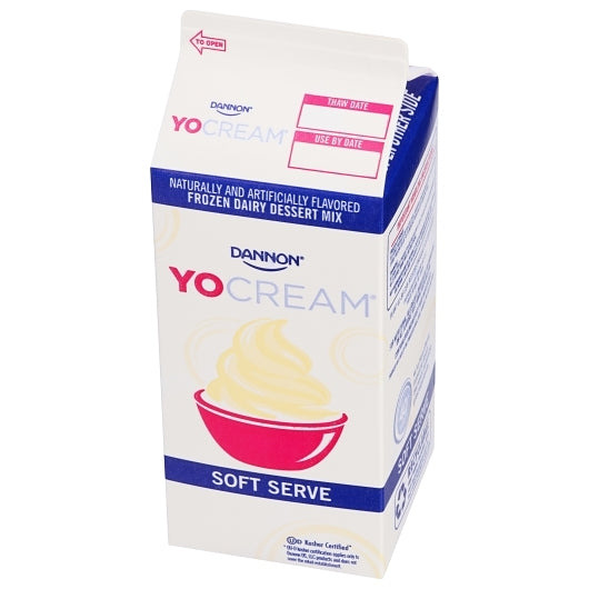 Yocream Frozen Custard Vanilla Cream Soft Serve Mix Premium Frozen Custard, 64 Ounces, 1 Per Case