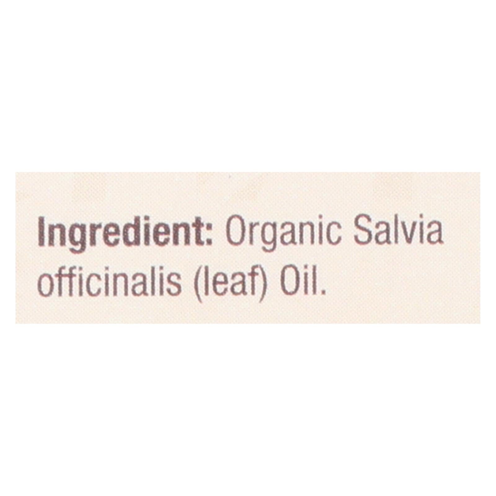 Nature's Answer - Organic Essential Oil - Sage - 0.5 Ounce.