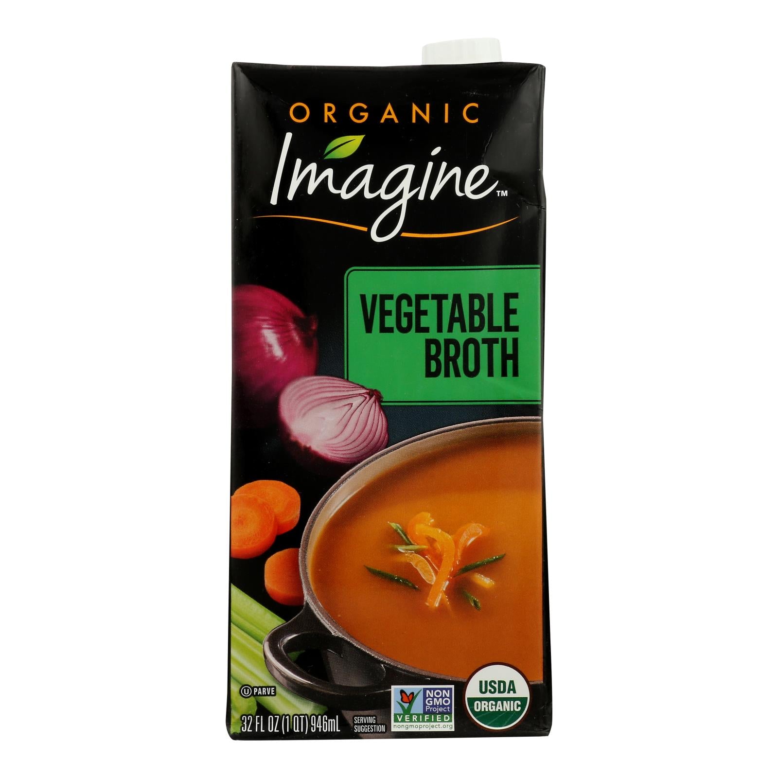 Imagine Foods - Broth Vegetable - Case of 6-32 Fluid Ounce