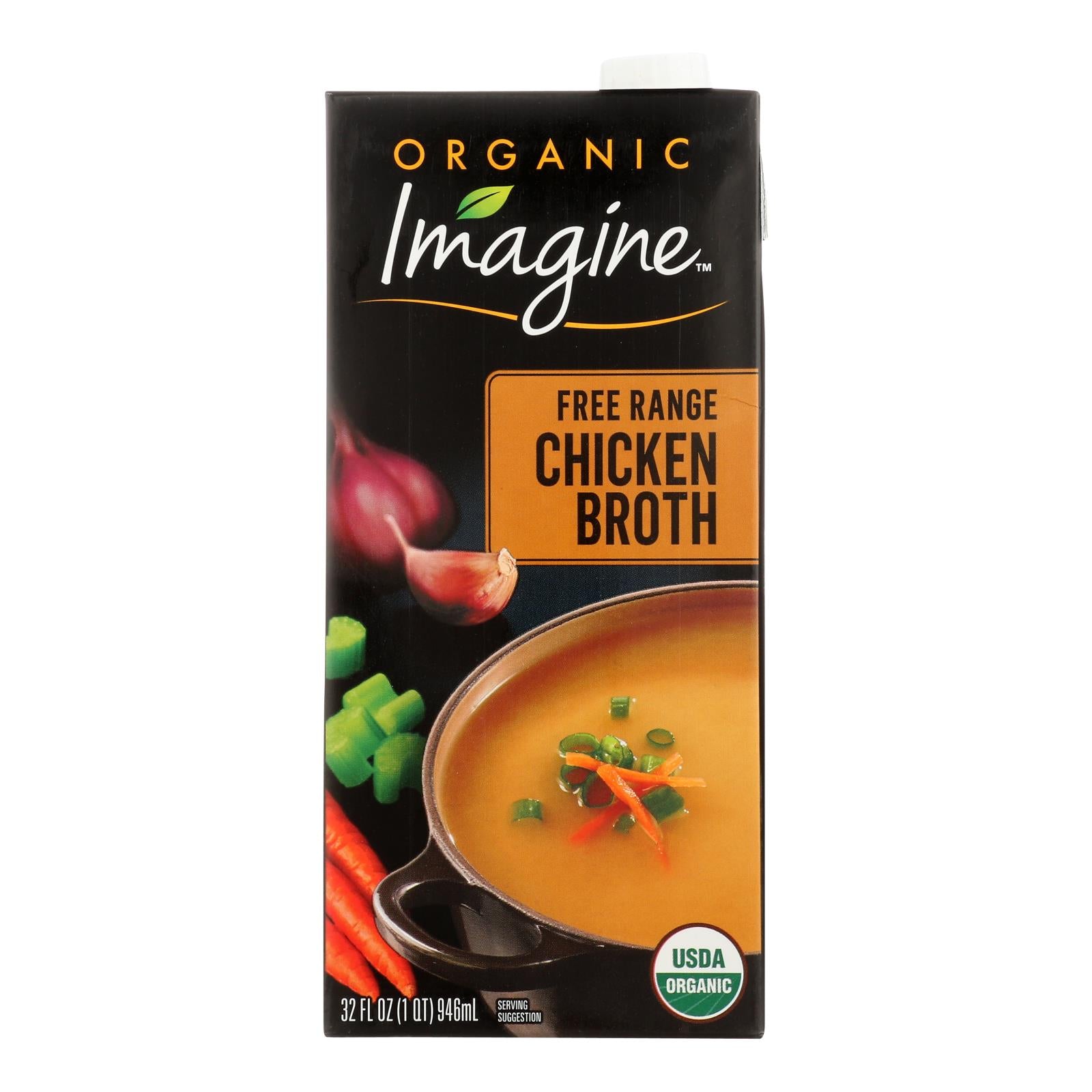 Imagine Foods - Broth Fr Rang Chicken - Case of 6-32 Fluid Ounce