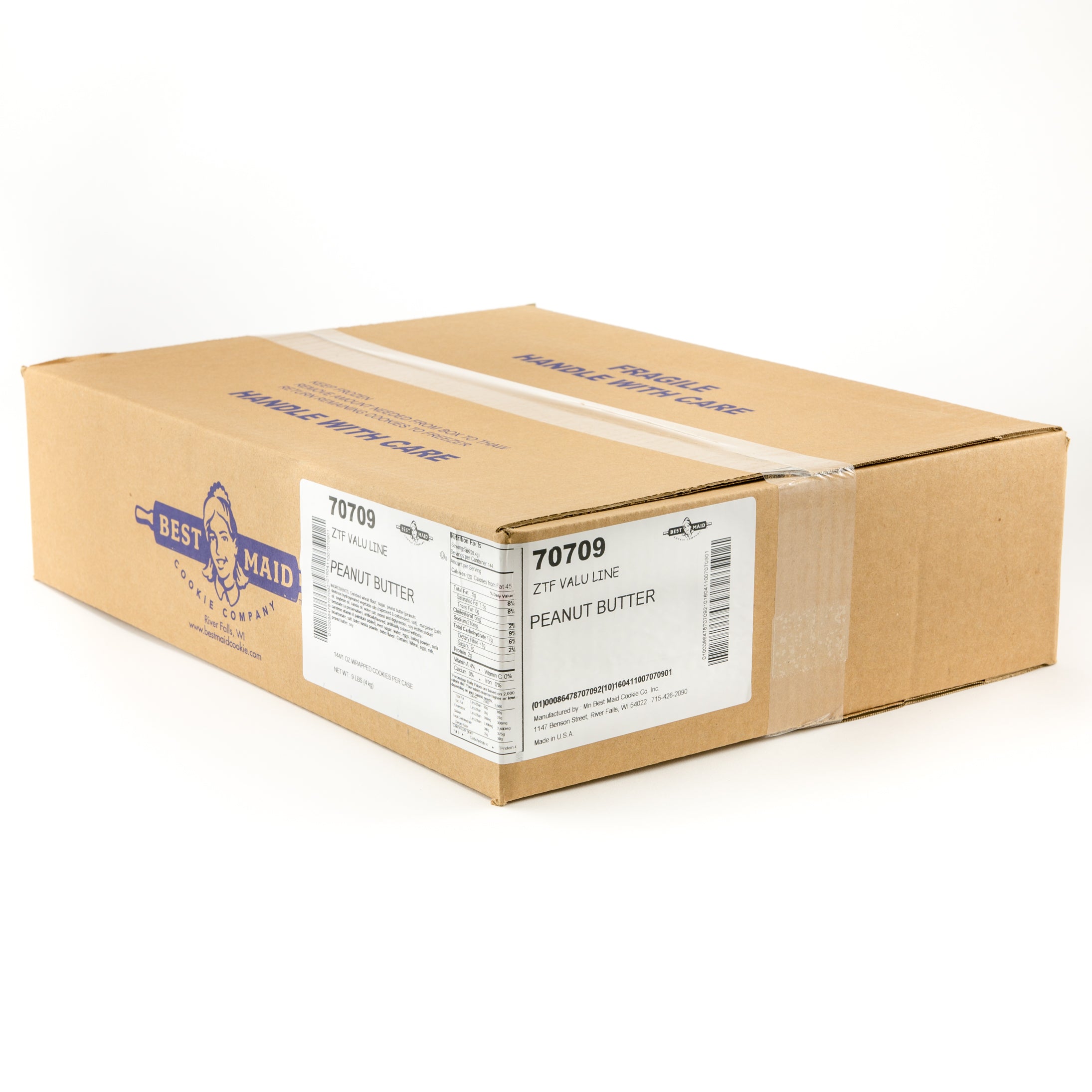Cookie Thaw And Serve Individually Wrapped Peanut Butter Valu Line 1 Ounce Size - 144 Per Case.