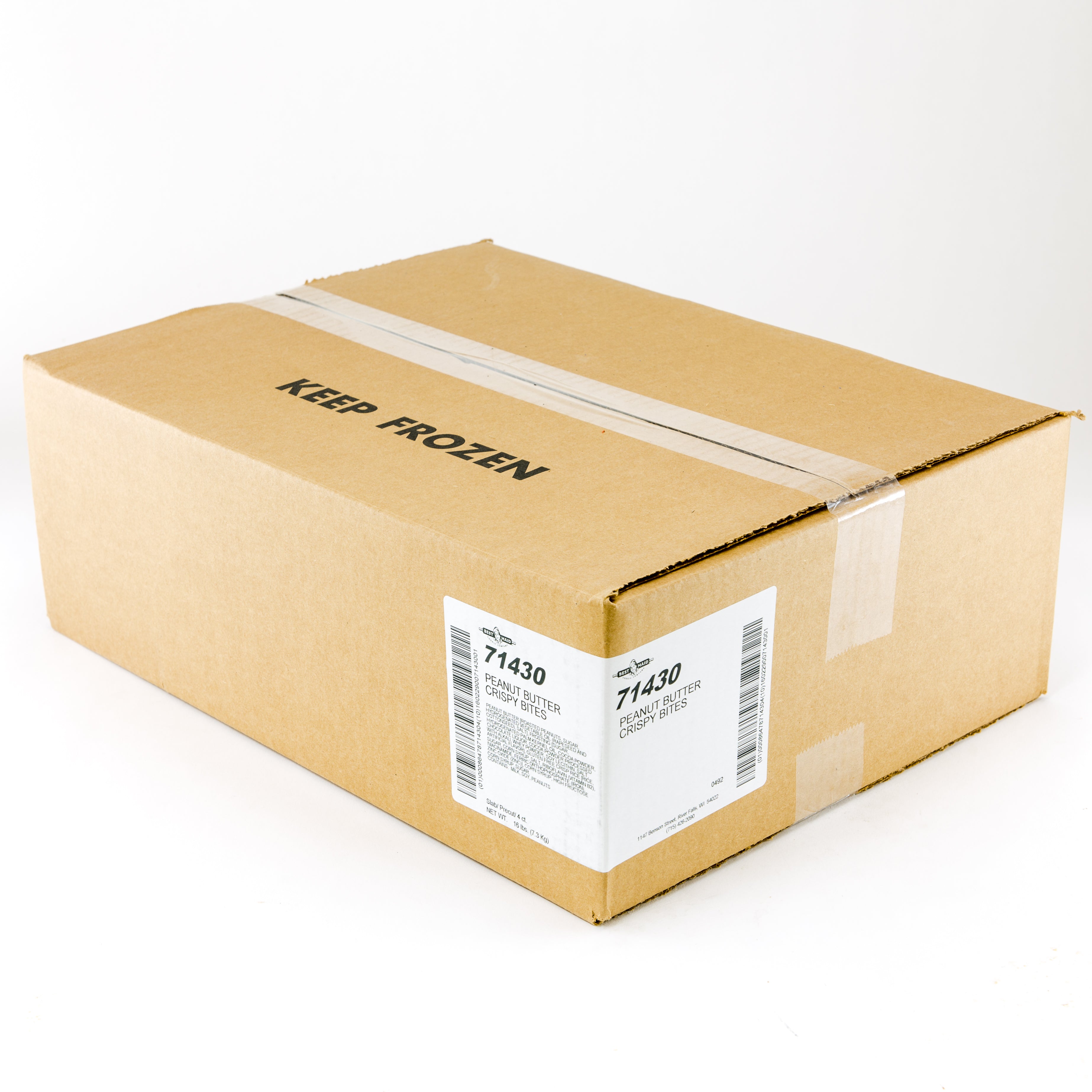 Bar Crispy Peanut Butter Bites Wrepack Labels Half Sheet 1 Each - 4 Per Case.