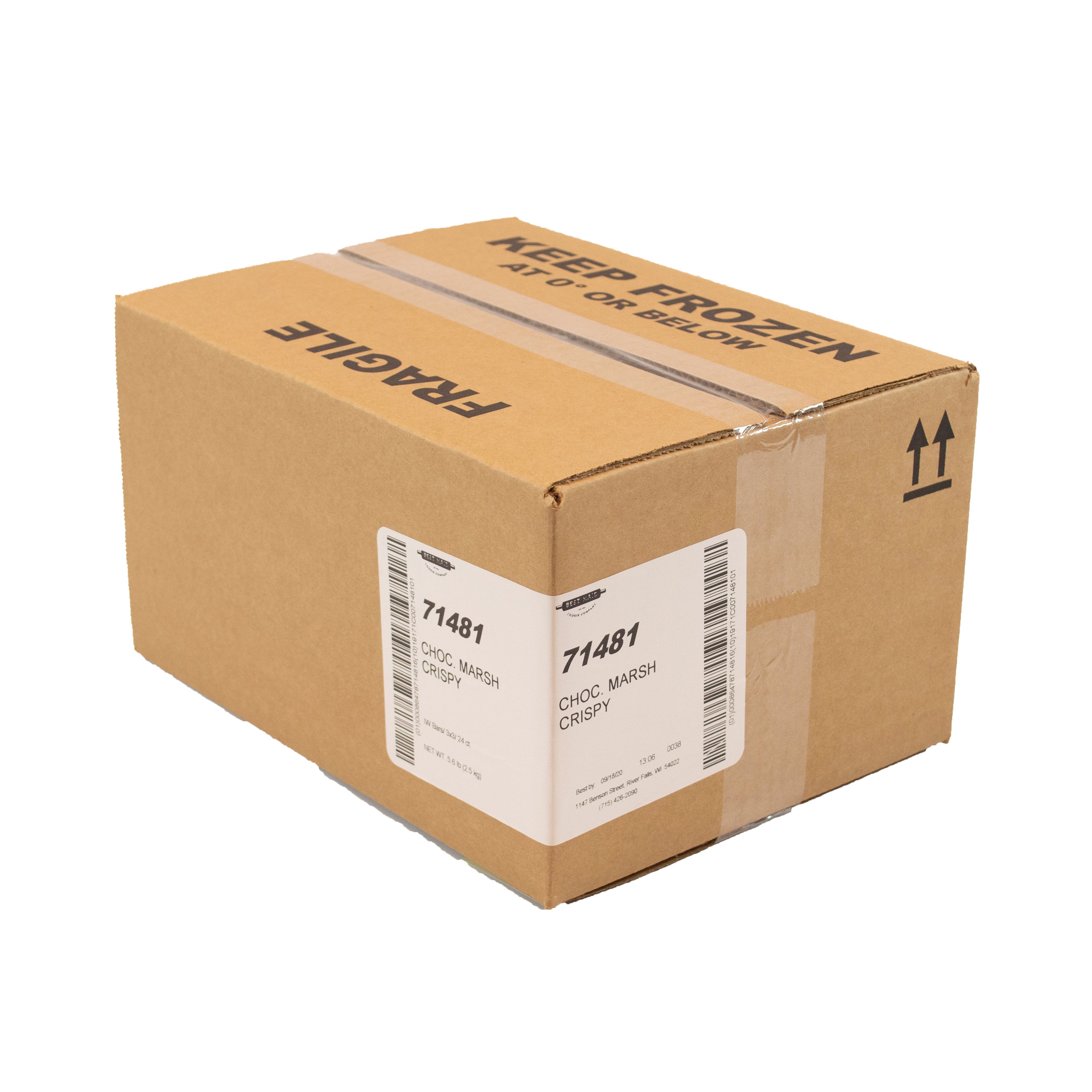 Bar Crispy Individually Wrapped Thick Chocolate Marshmallow3.7 Ounce Size - 24 Per Case.