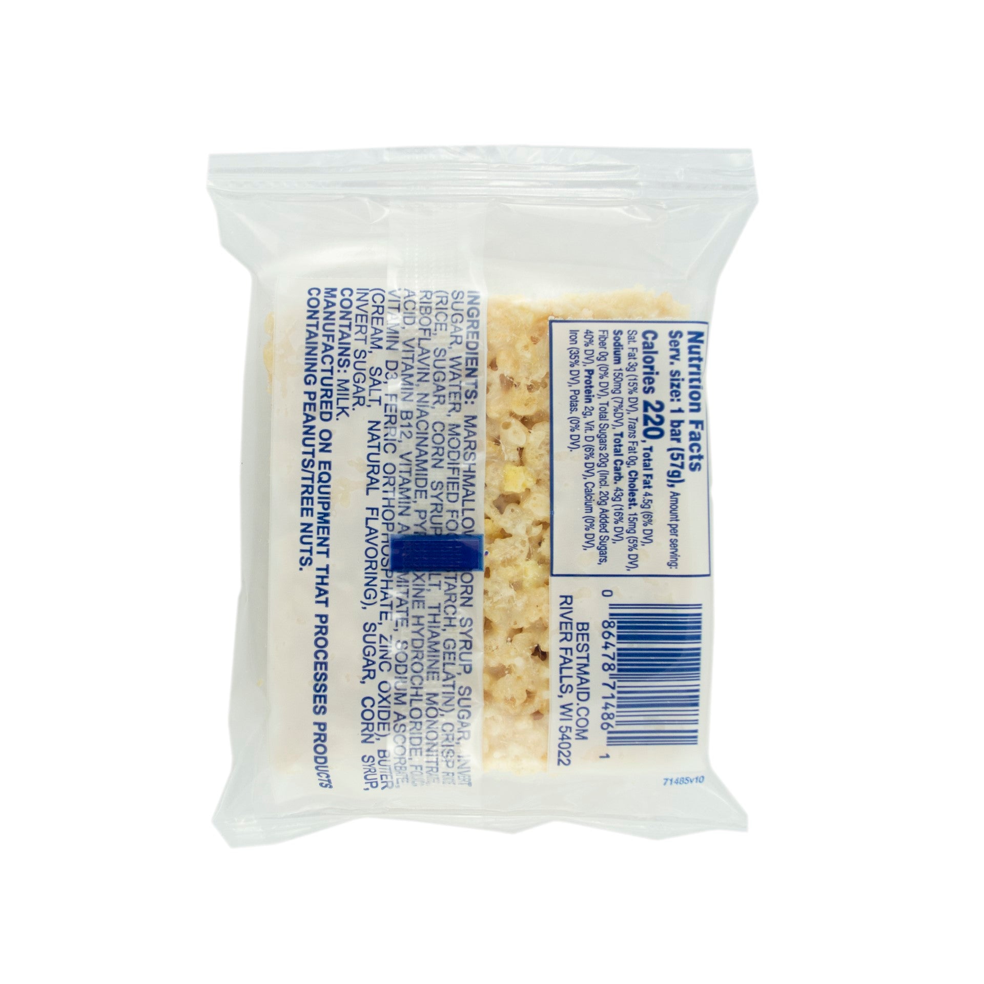 Bar Crispy Individually Wrapped Marshmallow0.125 Pound Each - 24 Per Case.