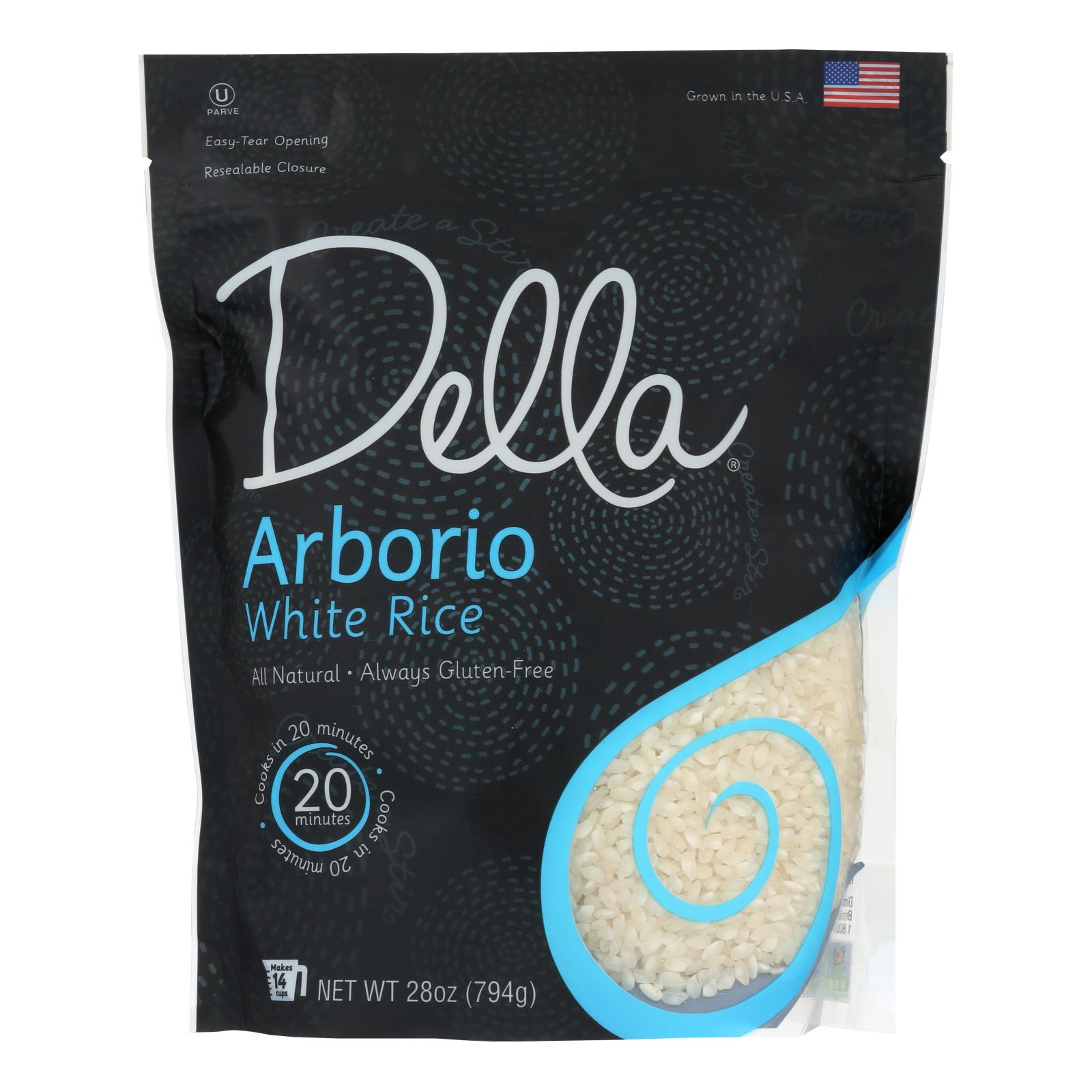 Della - Arborio White Rice - Case of 6 - 28 Ounce.