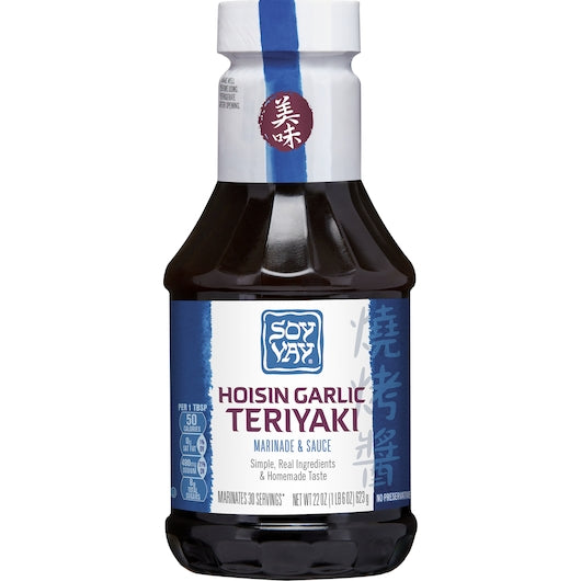 Soy Vay Hoisin Garlic Asian Glaze & Marinade 22 Ounce Size - 6 Per Case.