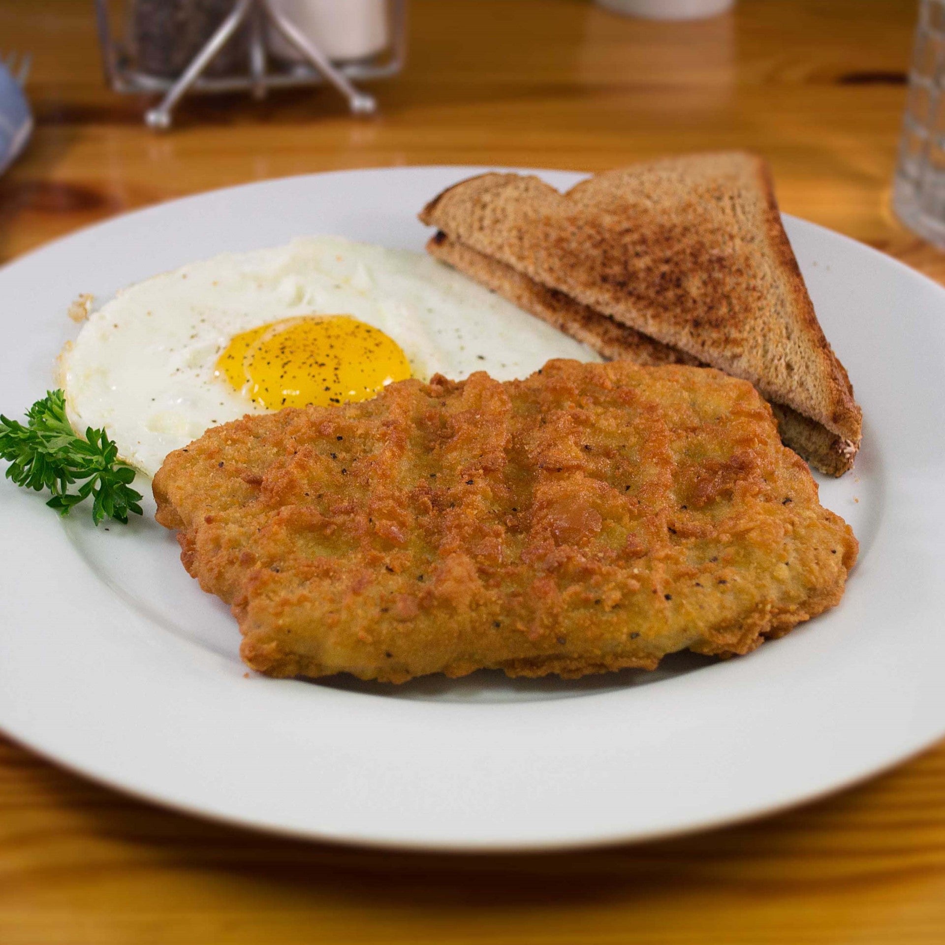 Kings Command Foods Raw Southern Country Fried Beef Steak Fritter With Soy Bulk 8 Ounce Size - 20 Per Case.