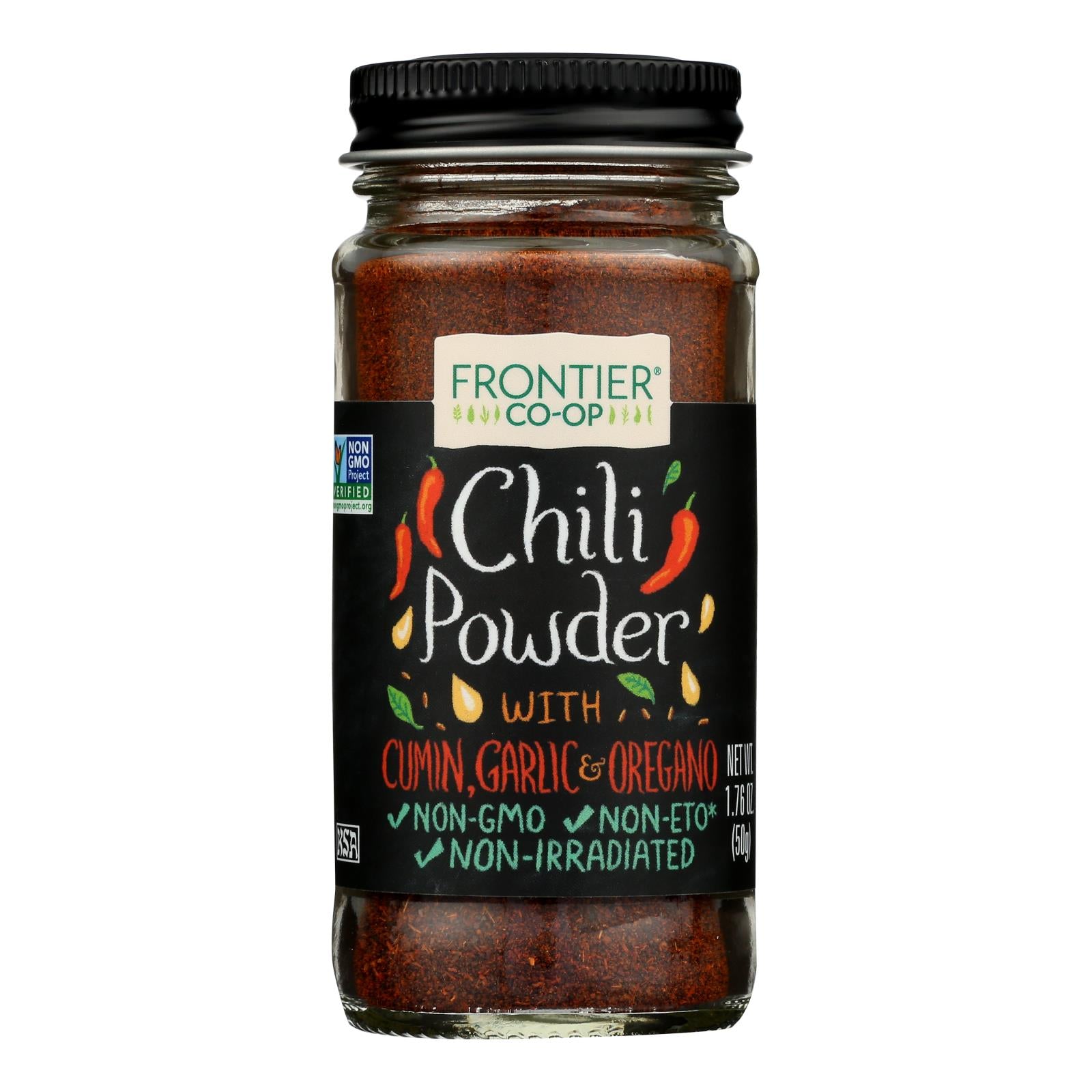 Frontier Natural Products Coop - Chili Powder No Salt - 1 Each 1-1.76 Ounce
