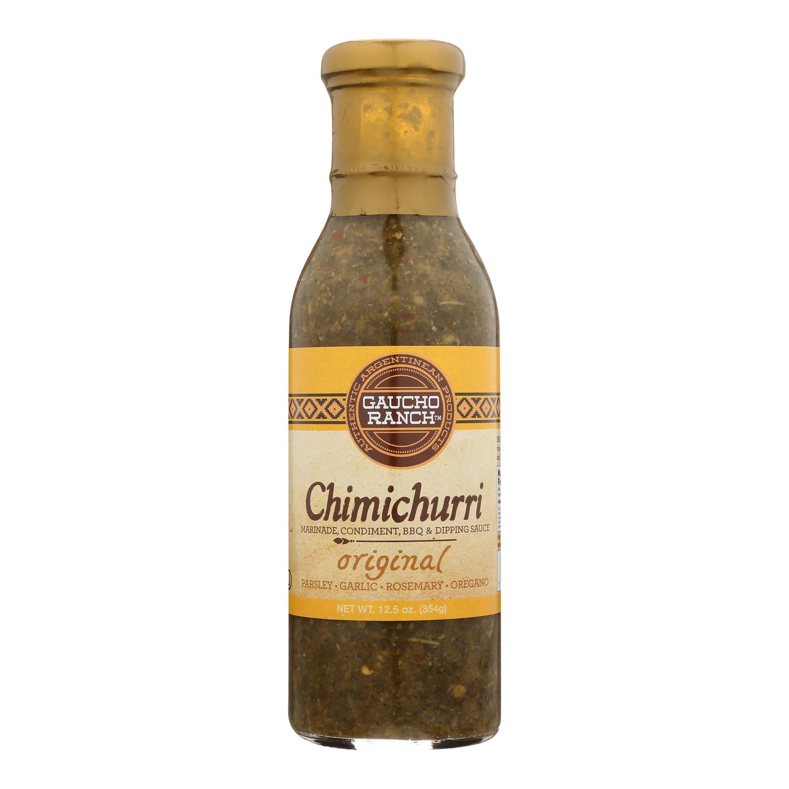 Gaucho Ranch Dressing - Chimichurri - Original - Case of 6 - 12.5 fl Ounce