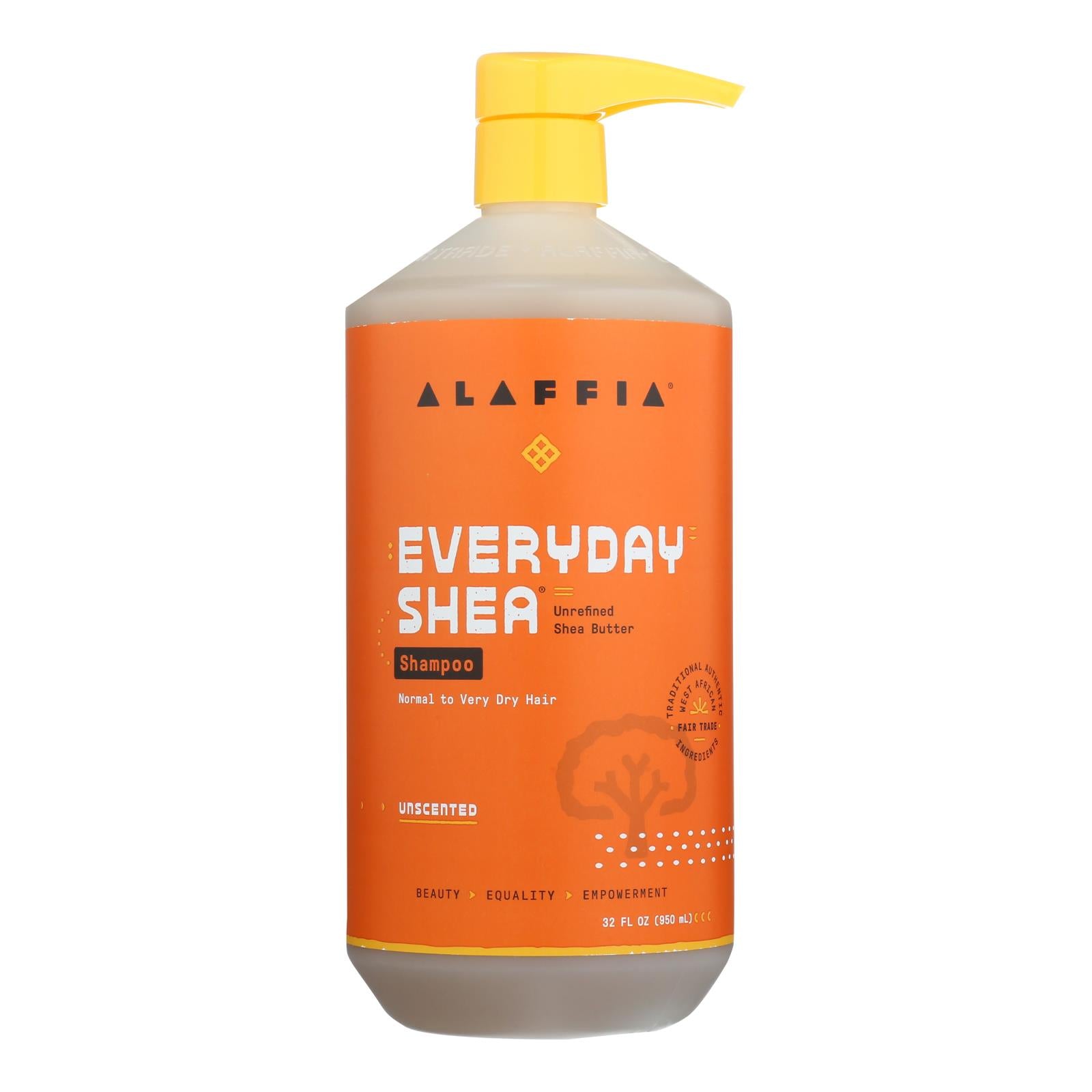 Alaffia Everyday Shea Moisturizing Unscented Shampoo - 1 Each - 32 Fluid Ounce