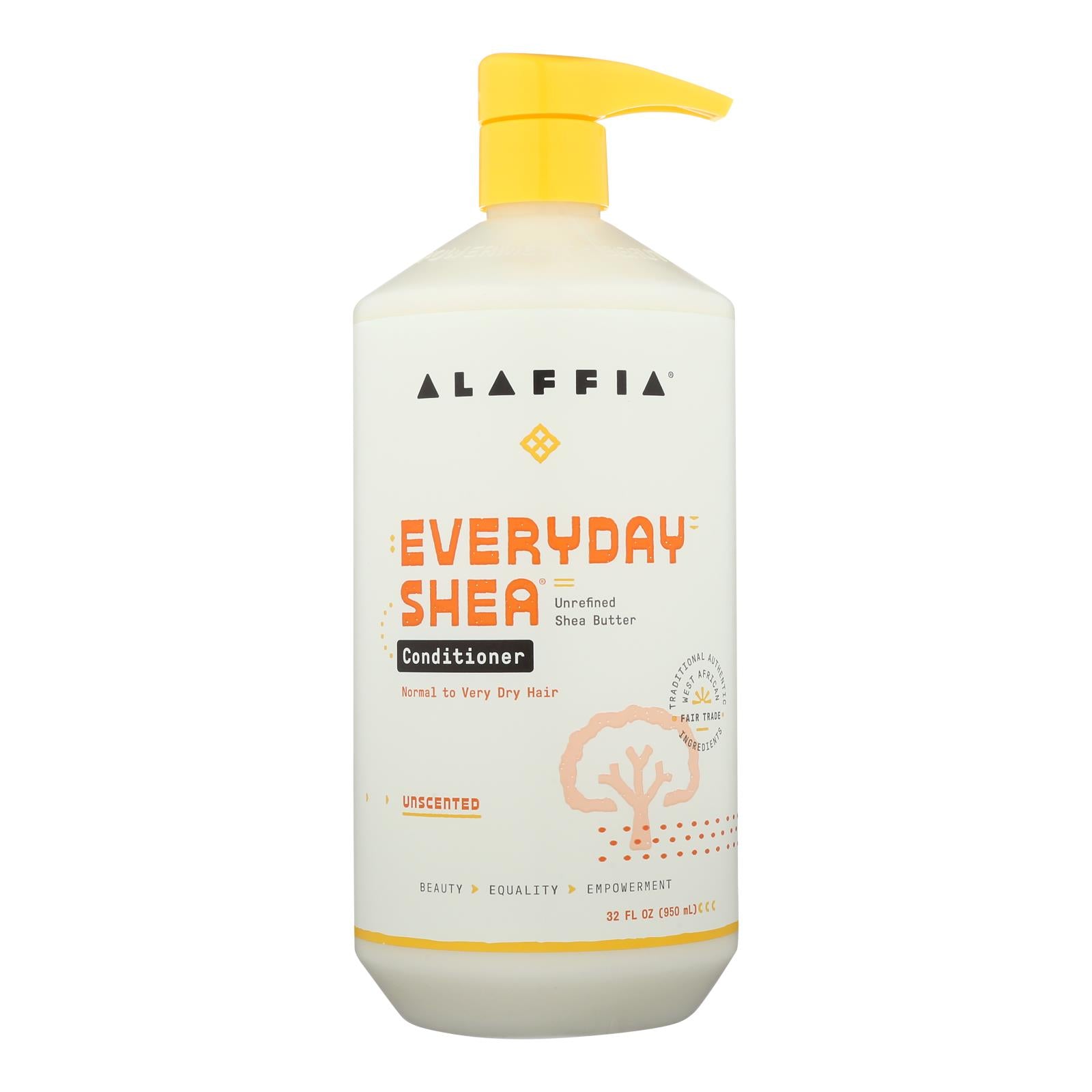 Alaffia Everyday Shea Moisturizing Unscented Conditioner - 1 Each - 32 Fluid Ounce