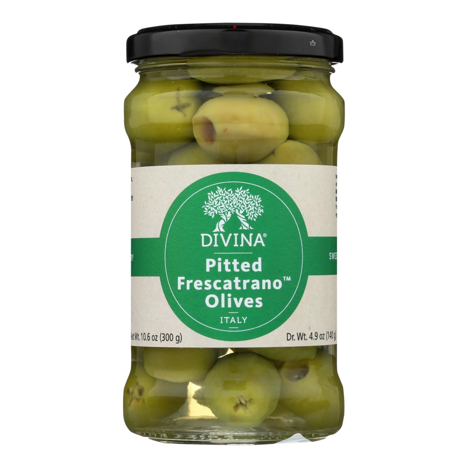 Divina - Olives Pitted Frescatrano - Case of 6 - 4.9 Ounce