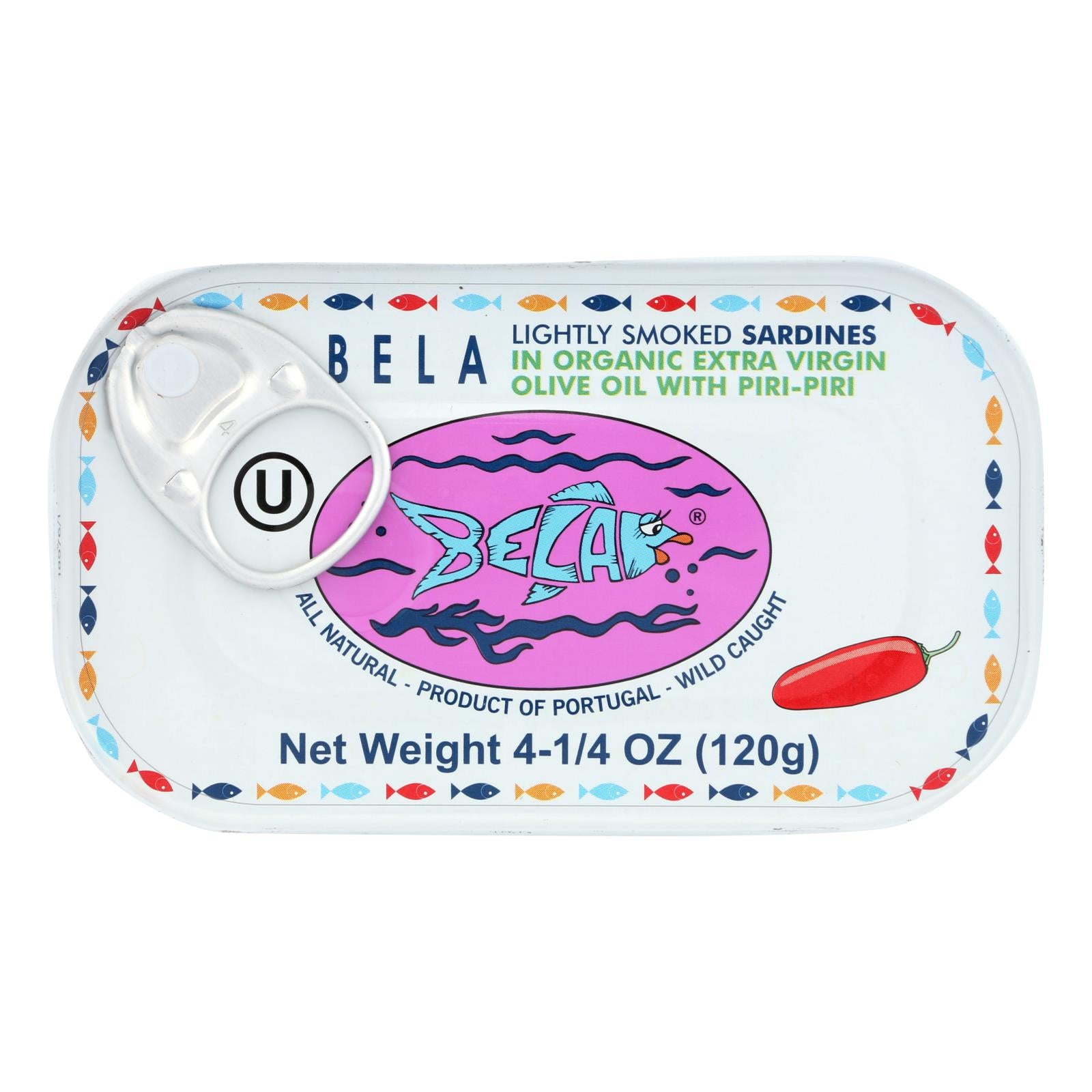 Bela-olhao Sardines - Sardines Piri Piri Smoke - Case of 12-4.23 Ounce