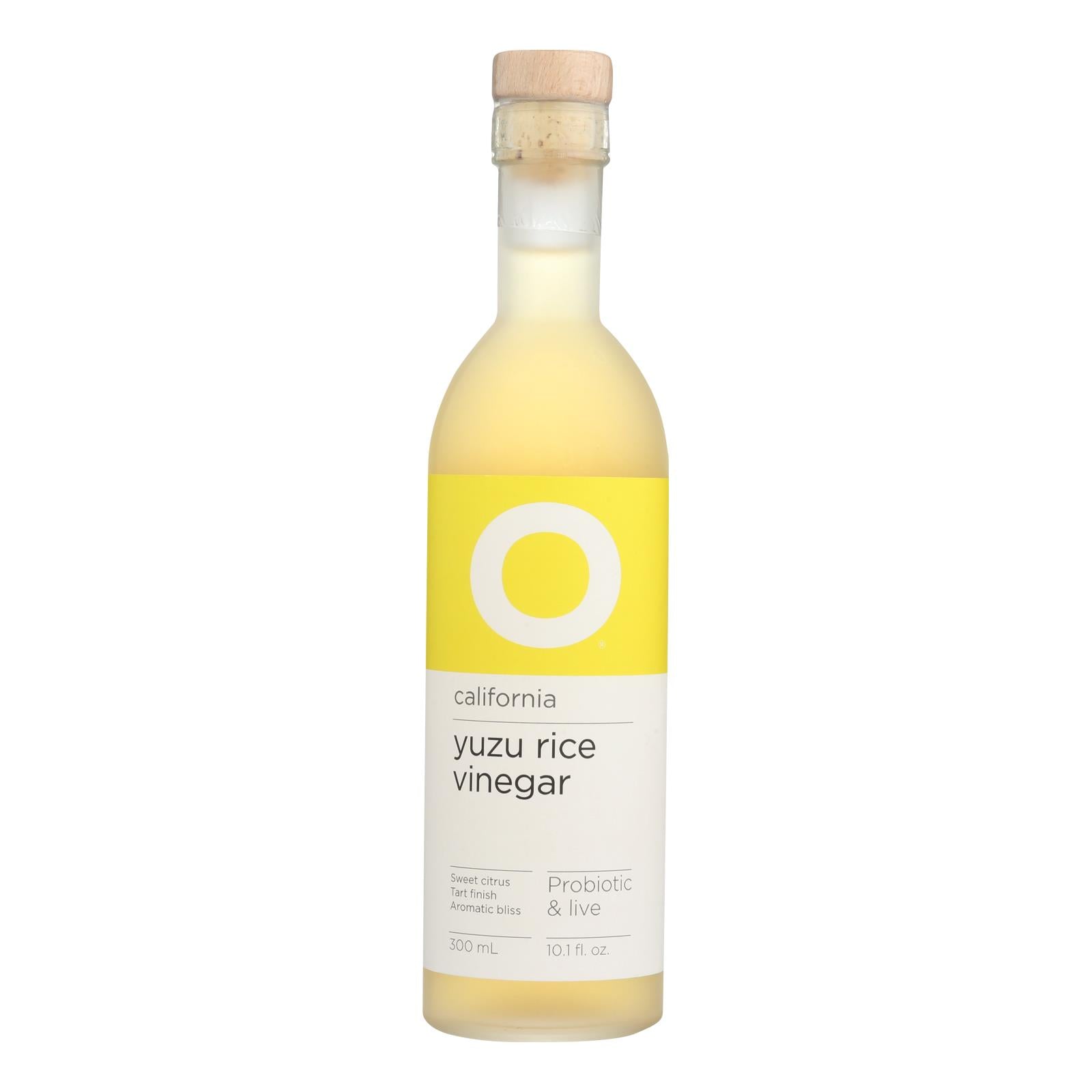 Oᆴ California Yuzu Rice Vinegar - Case of 6 - 10.1 Fluid Ounce