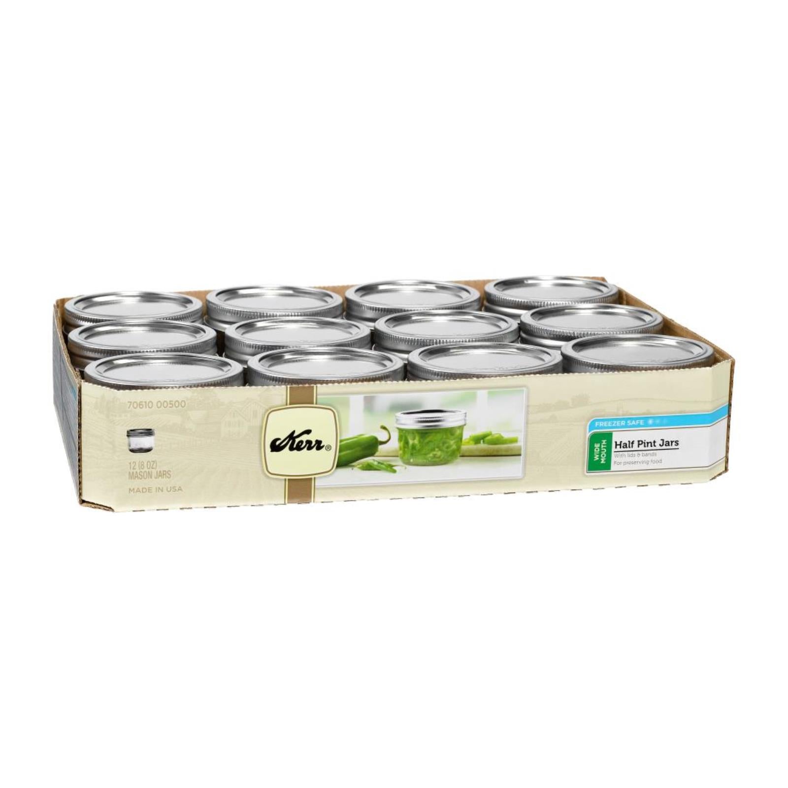 Kerr - Jars Wide Mouth 8Ounce - Case of 1-12 Count