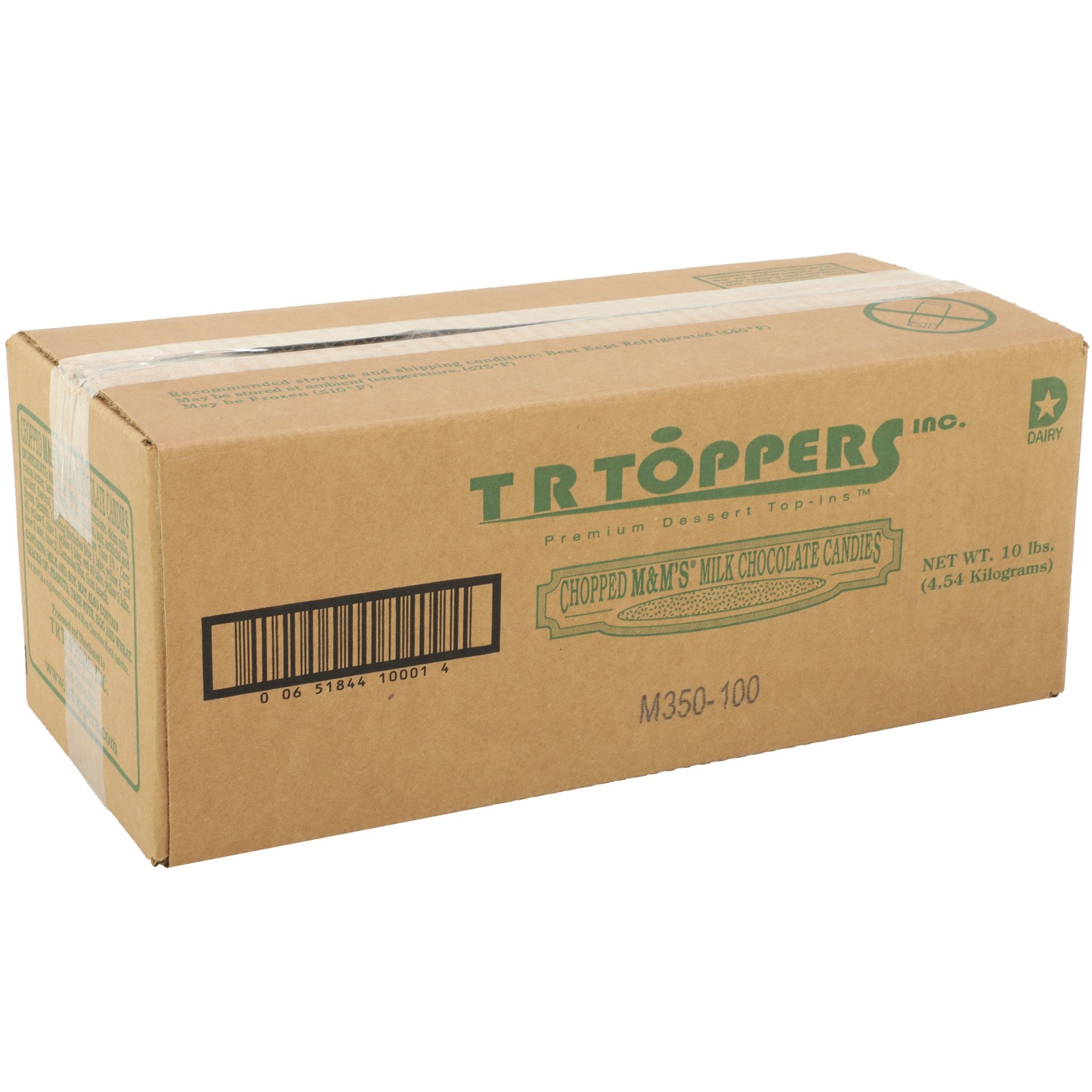 T R Toppers M&m Plain Chopped 5 Pound Each - 2 Per Case.