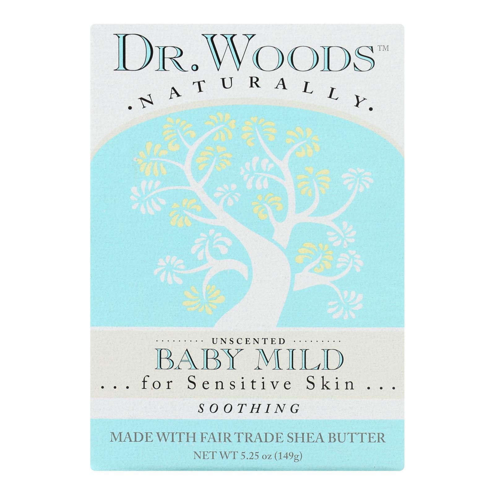 Dr. Woods Bar Soap Baby Mild Unscented - 5.25 Ounce