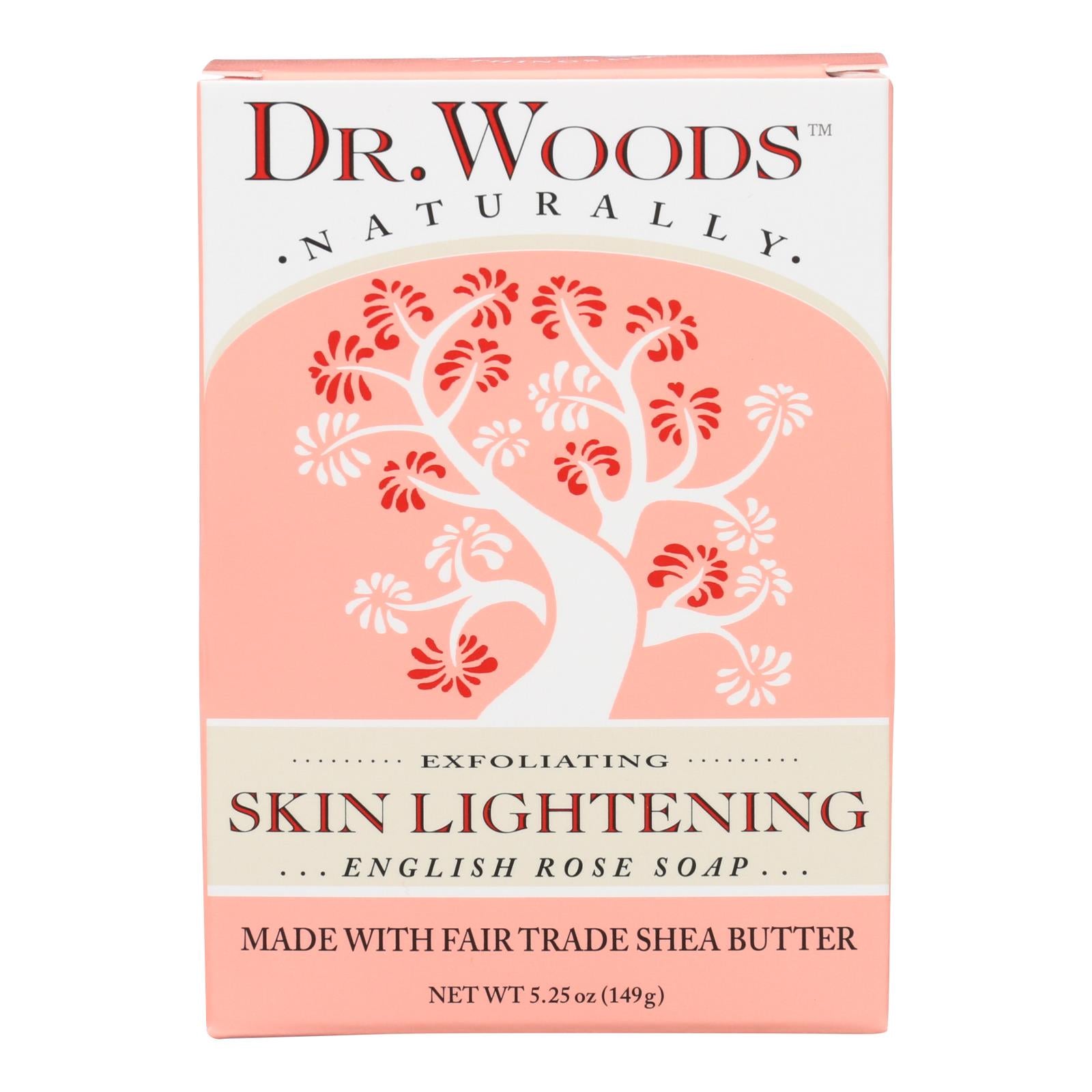 Dr. Woods Bar Soap Skin Lightening English Rose - 5.25 Ounce