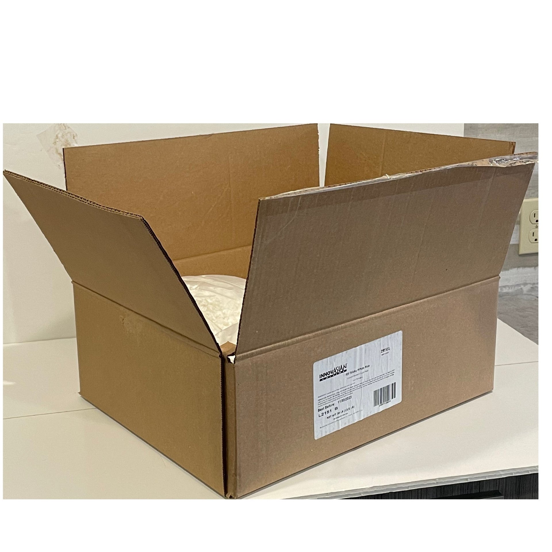 Iqf White Sticky Rice 2 Pound Each - 12 Per Case.