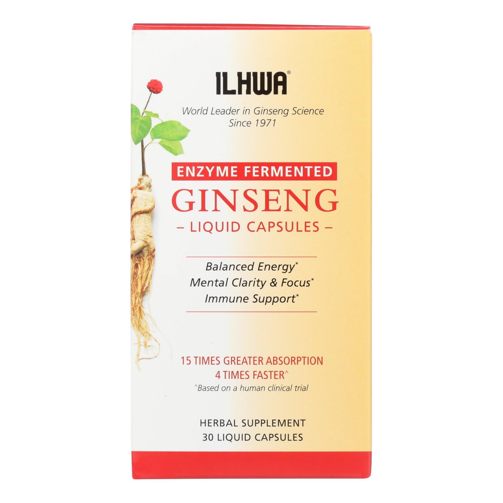 Ilhwa Enzyme Fermented Ginseng Herbal Supplement - 1 Each - 30 CAP